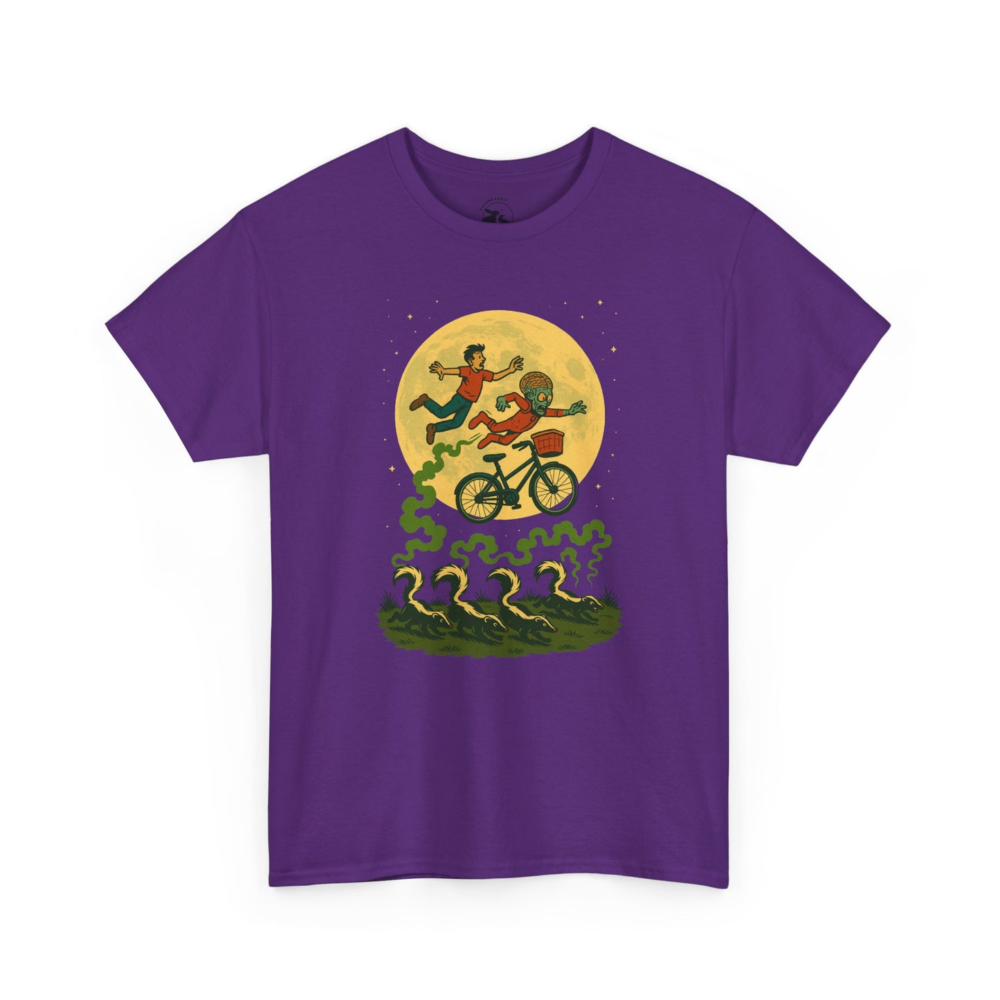 Moonlit Mayhem Retro Comic T Shirt