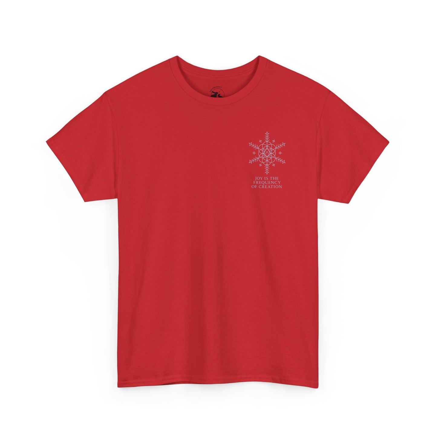 Joy Frequency Tee – Double Sided Sacred Geometry Snowflake of Creation Shirt