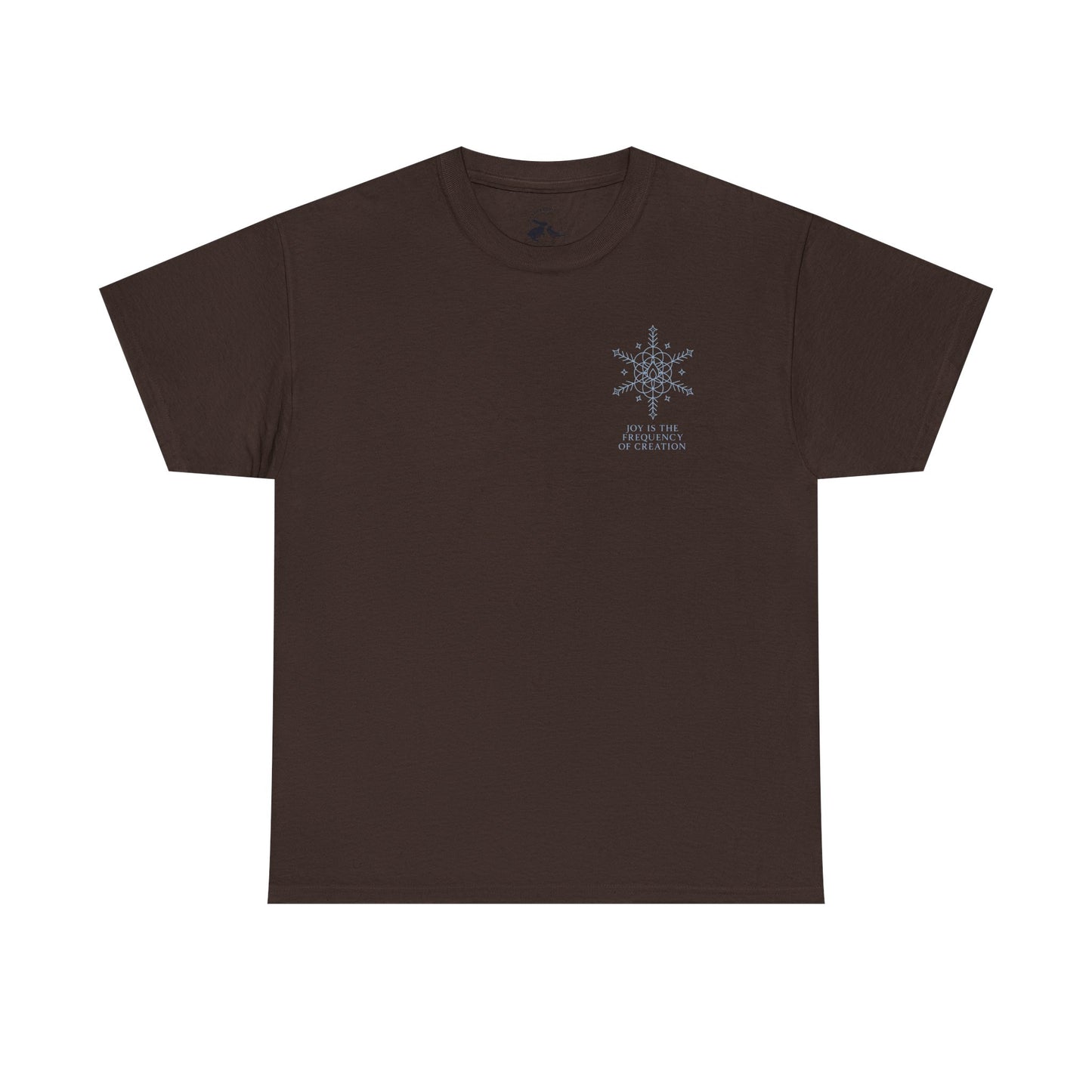 Joy Frequency Tee – Double Sided Sacred Geometry Snowflake of Creation Shirt