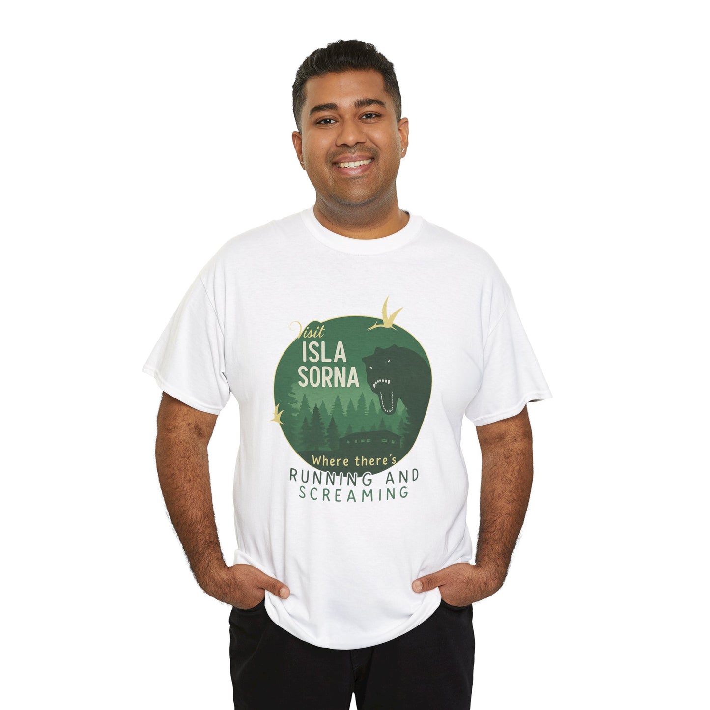 Visit Isla Sorna Retro Dinosaur Tee