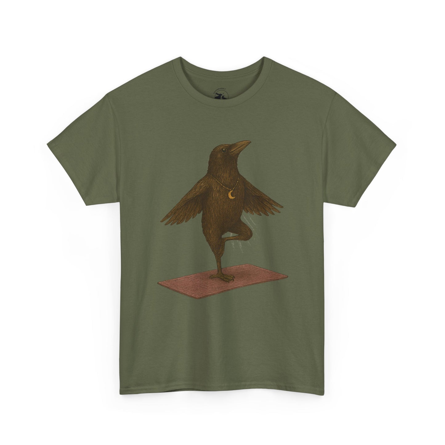 The Raven Yoga Master Tee – Balance in Flight and Spirit
