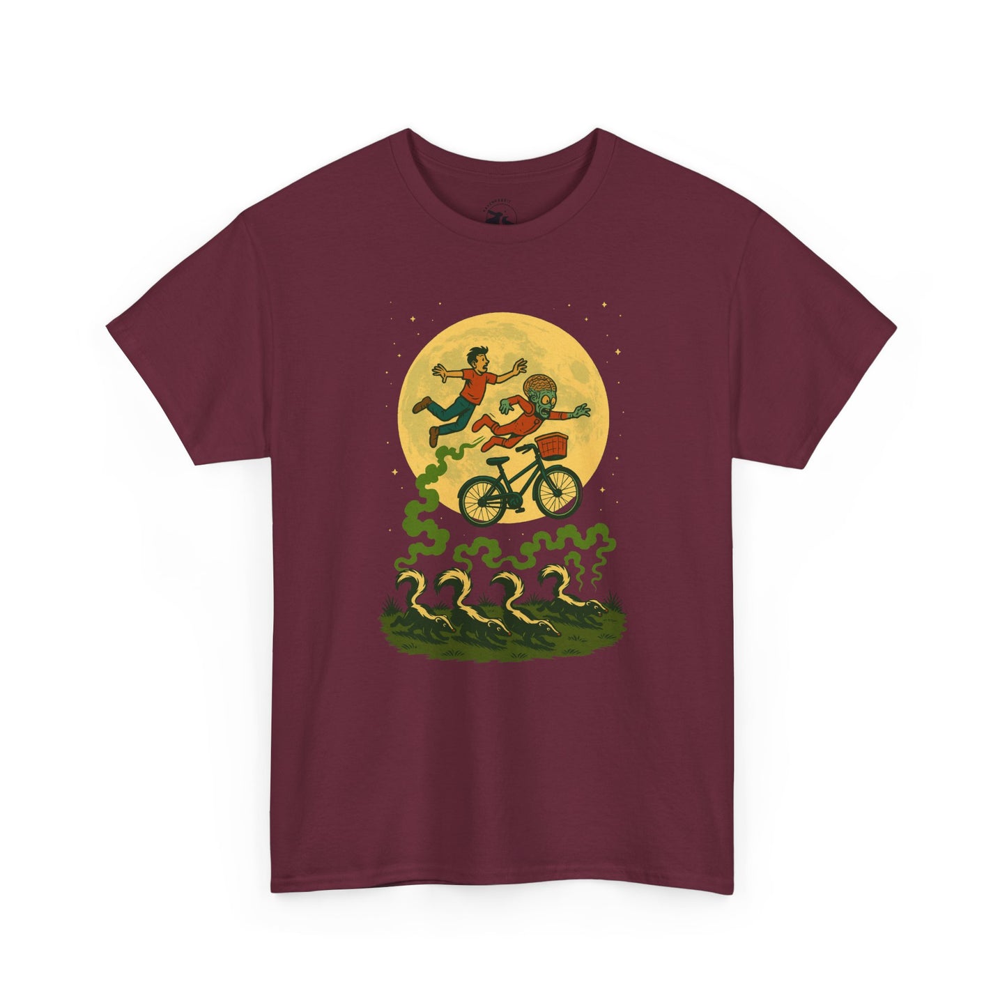 Moonlit Mayhem Retro Comic T Shirt