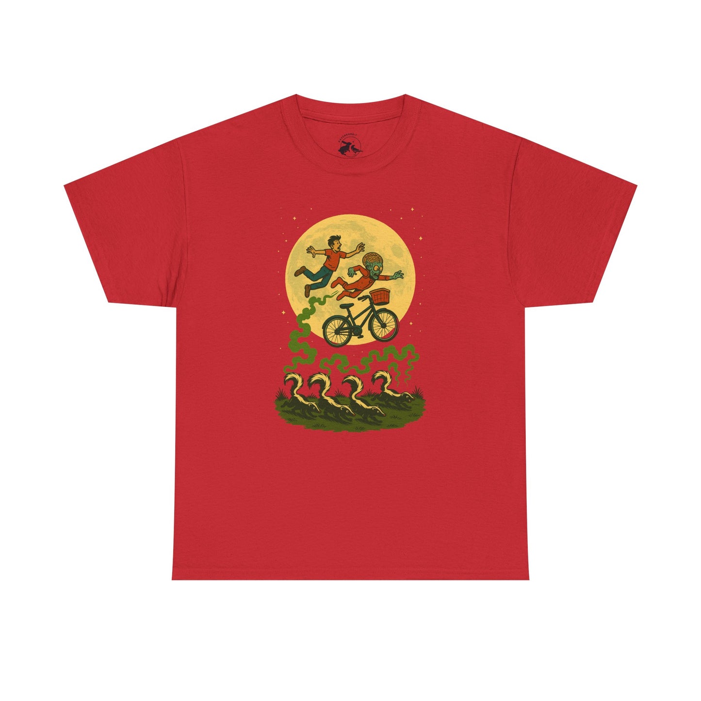 Moonlit Mayhem Retro Comic T Shirt