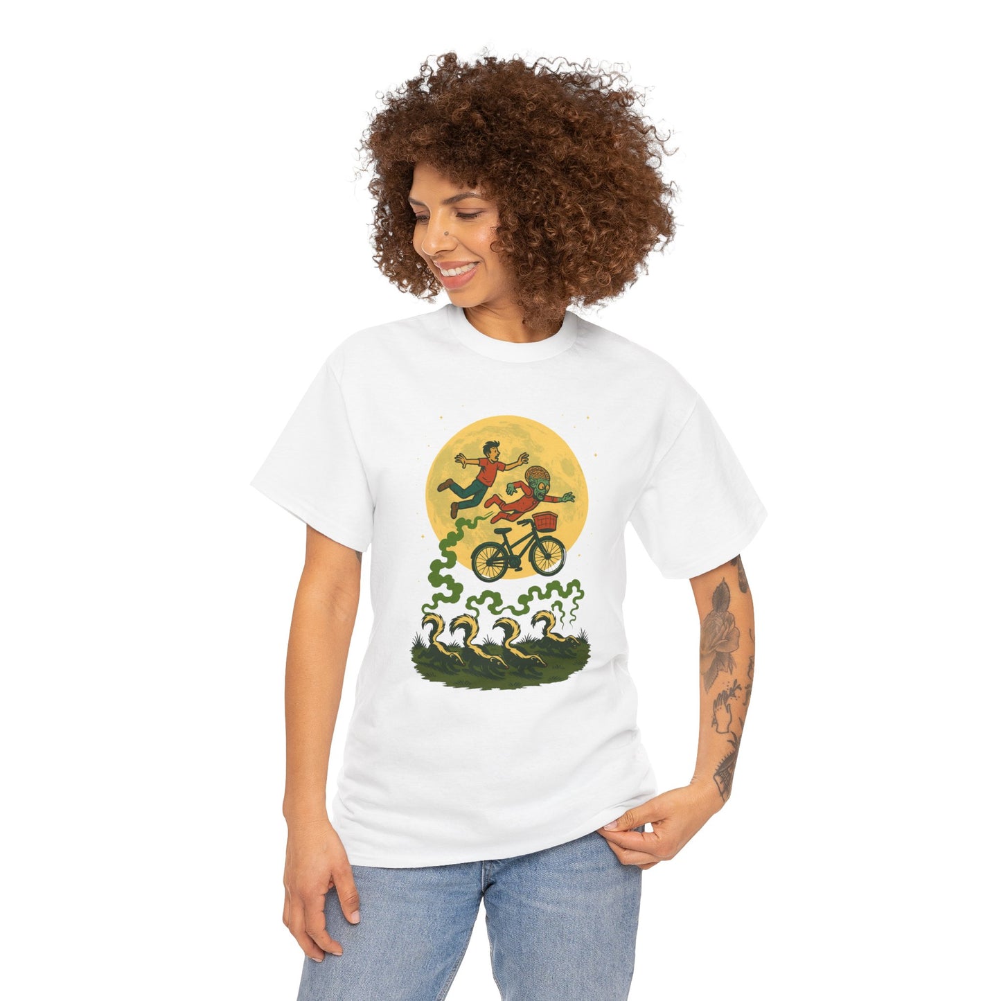 Moonlit Mayhem Retro Comic T Shirt