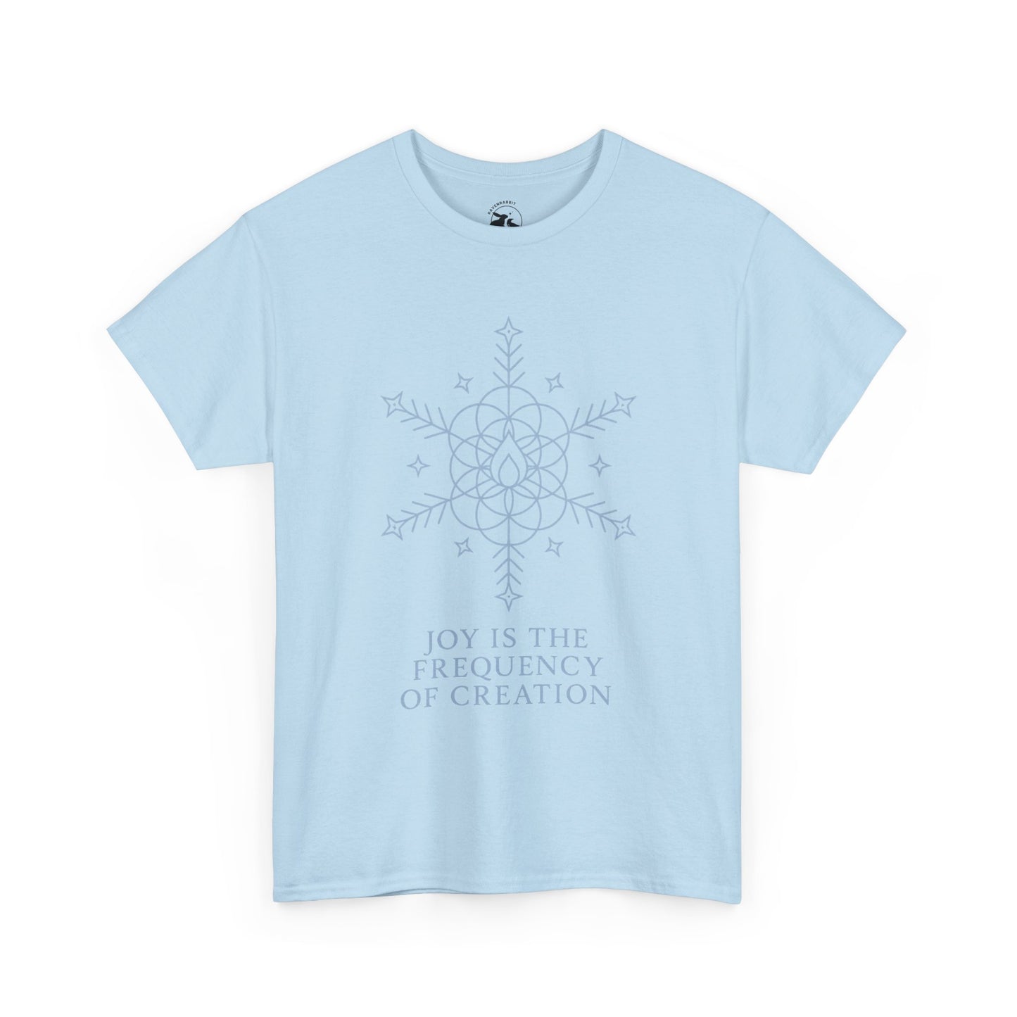 Joy Frequency Tee – Sacred Geometry Snowflake of Creation Graphic Shirt