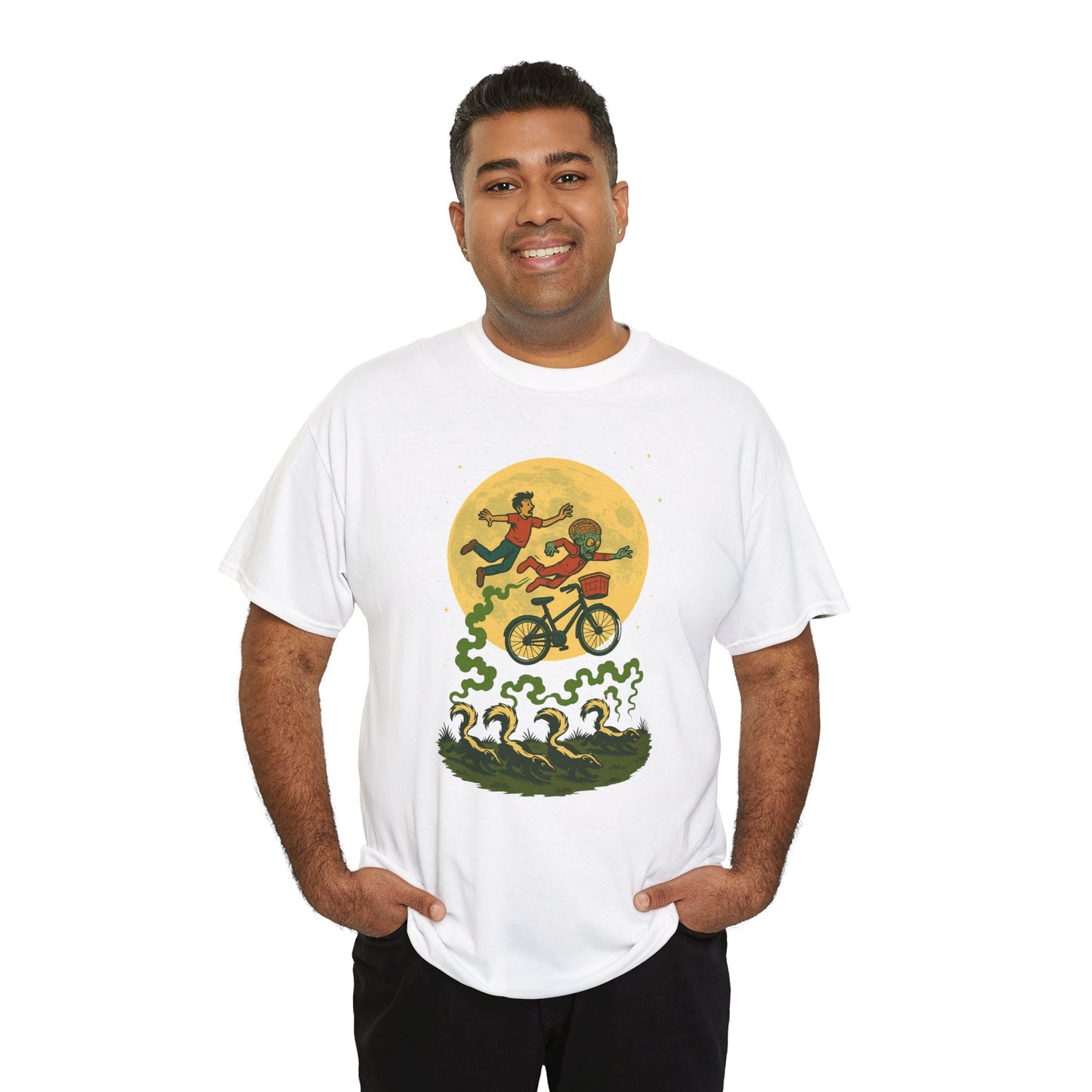 Moonlit Mayhem Retro Comic T Shirt