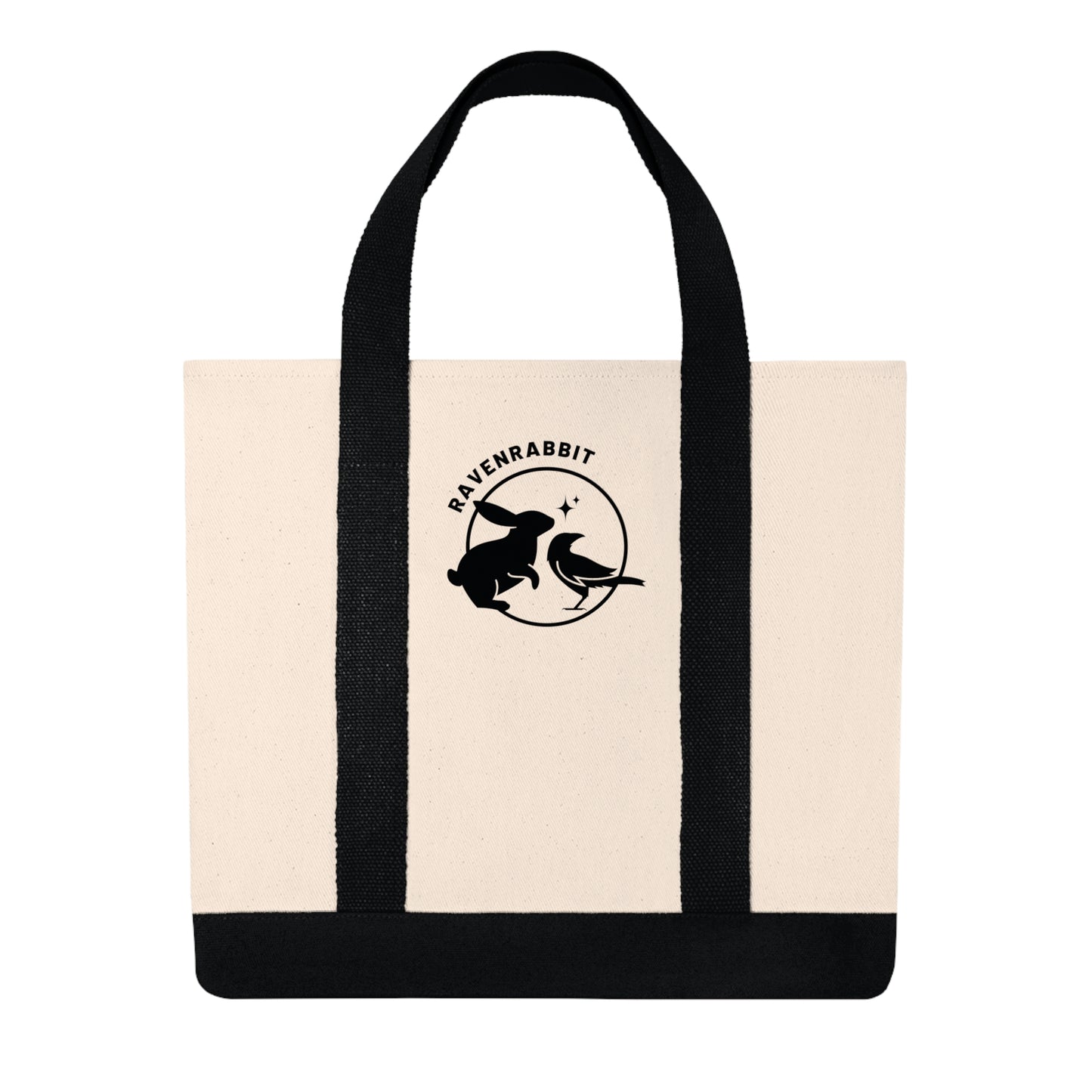 RavenRabbit Tote Bag – Carry the Spirit of Indigenous Wisdom 🌿🕊️