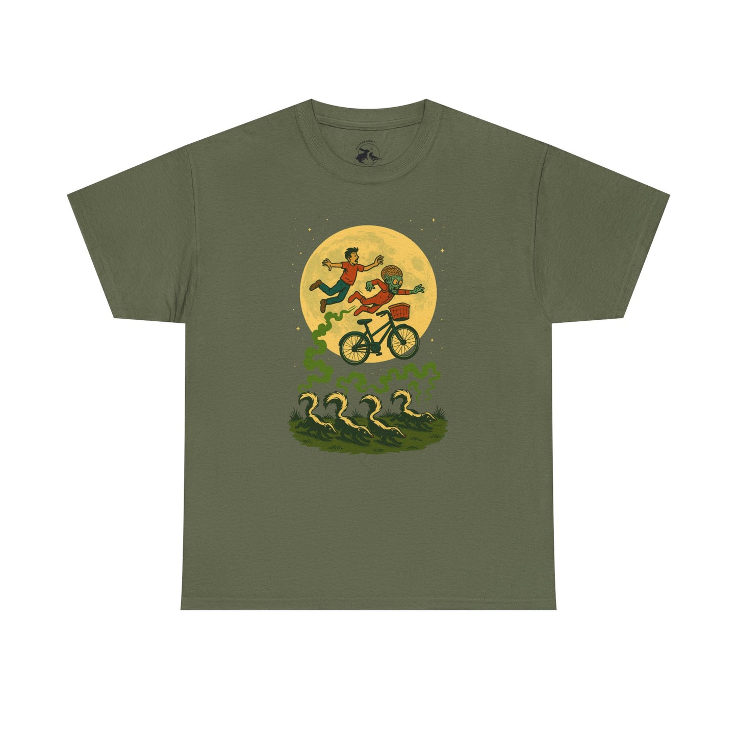 Moonlit Mayhem Retro Comic T Shirt