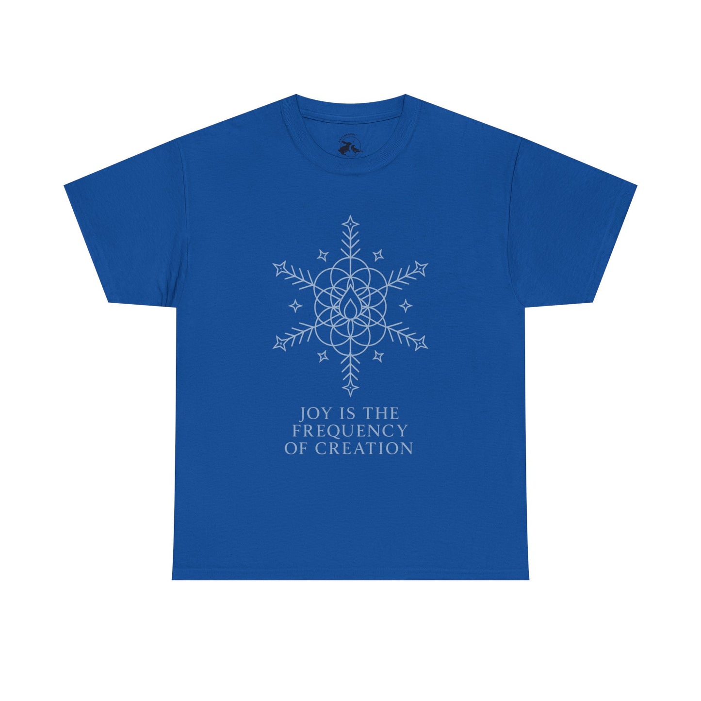 Joy Frequency Tee – Sacred Geometry Snowflake of Creation Graphic Shirt