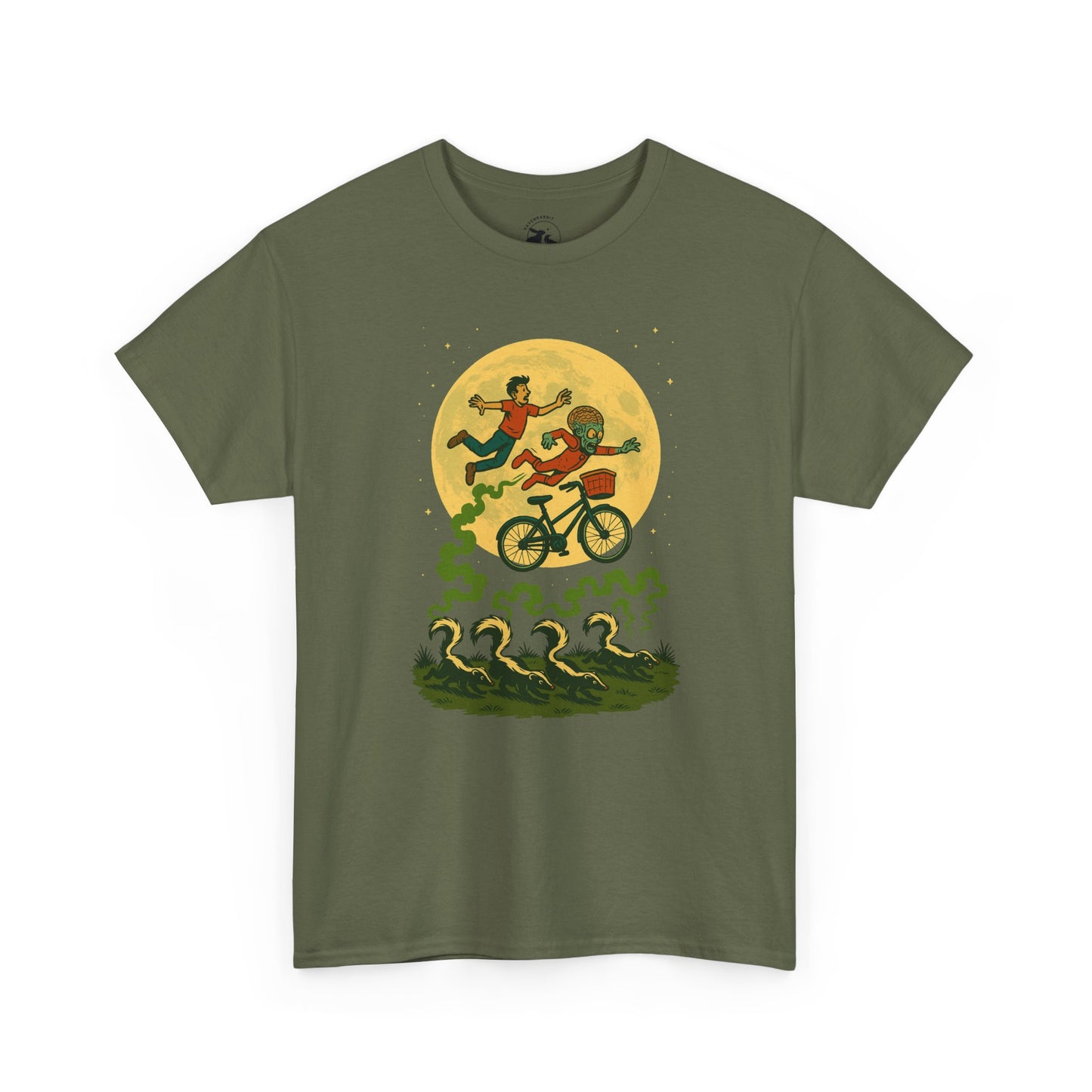Moonlit Mayhem Retro Comic T Shirt
