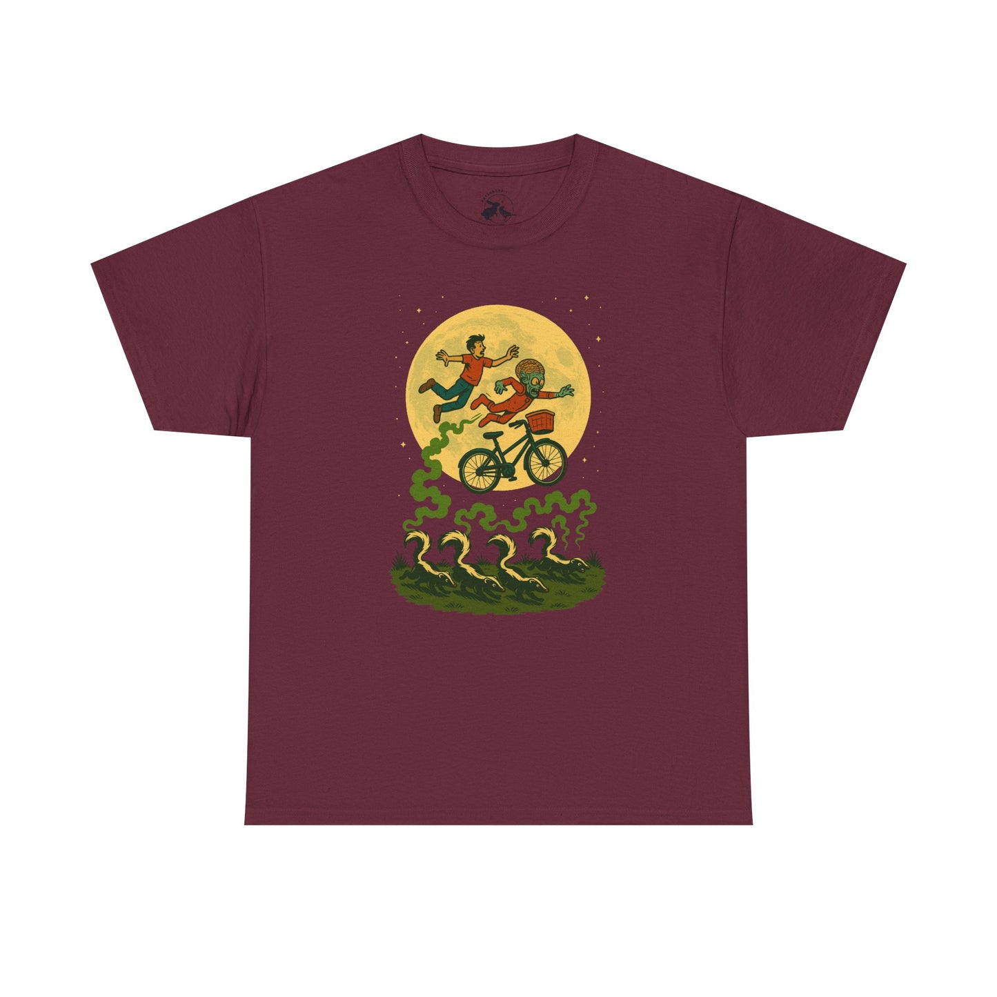 Moonlit Mayhem Retro Comic T Shirt
