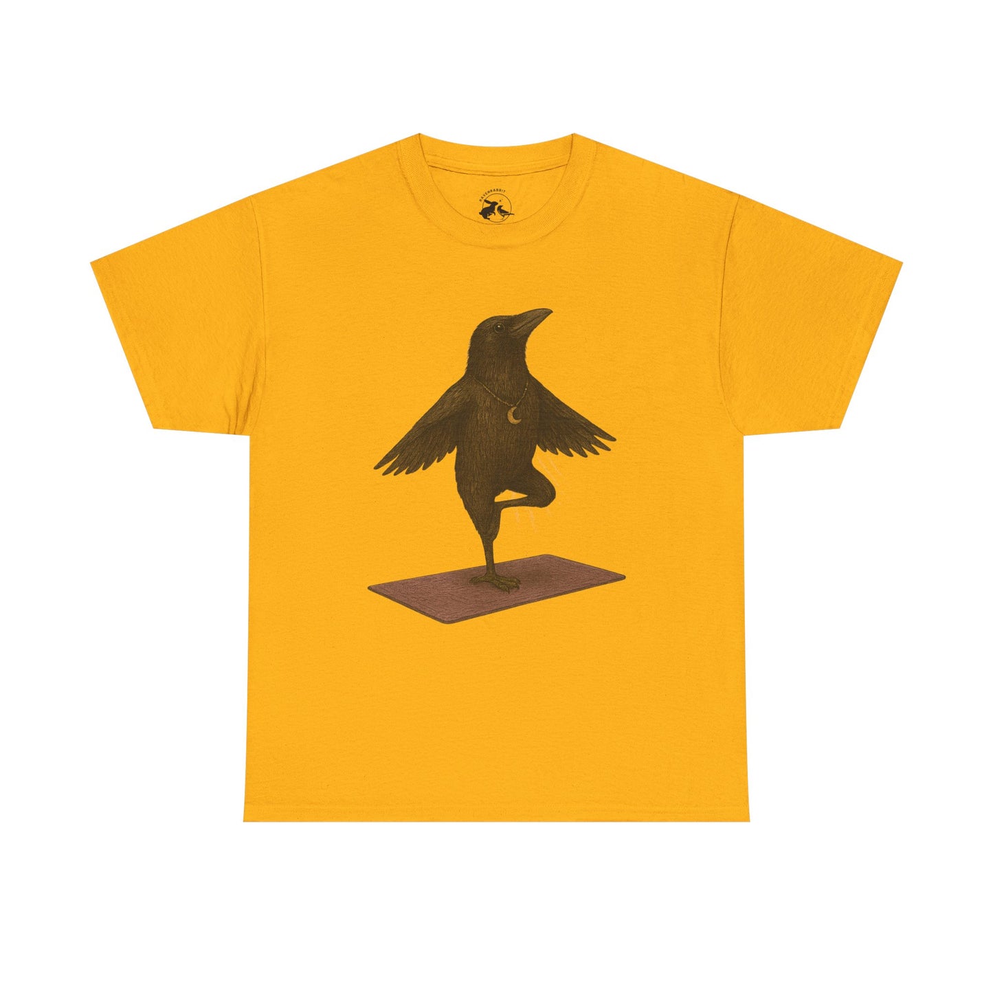 The Raven Yoga Master Tee – Balance in Flight and Spirit
