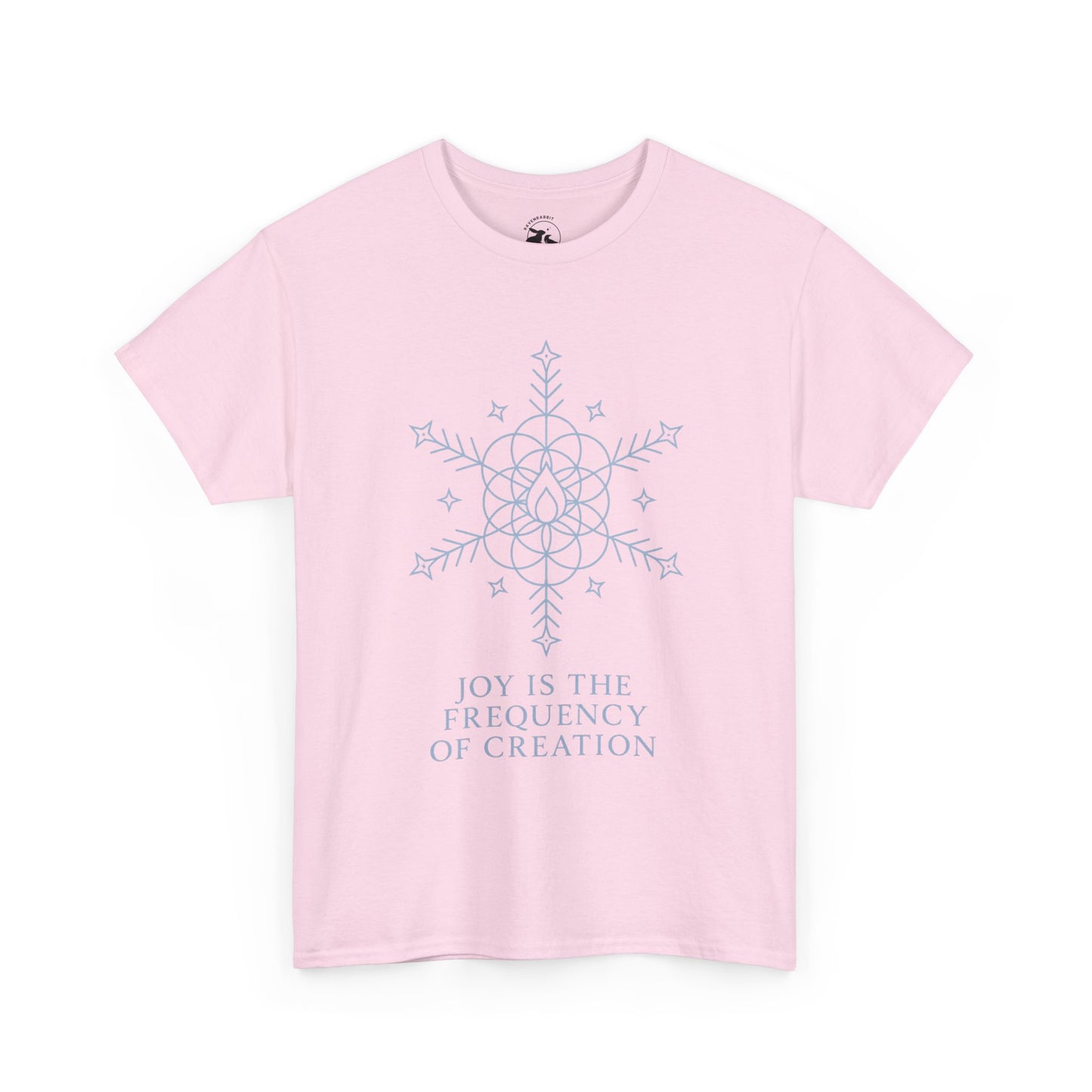Joy Frequency Tee – Sacred Geometry Snowflake of Creation Graphic Shirt