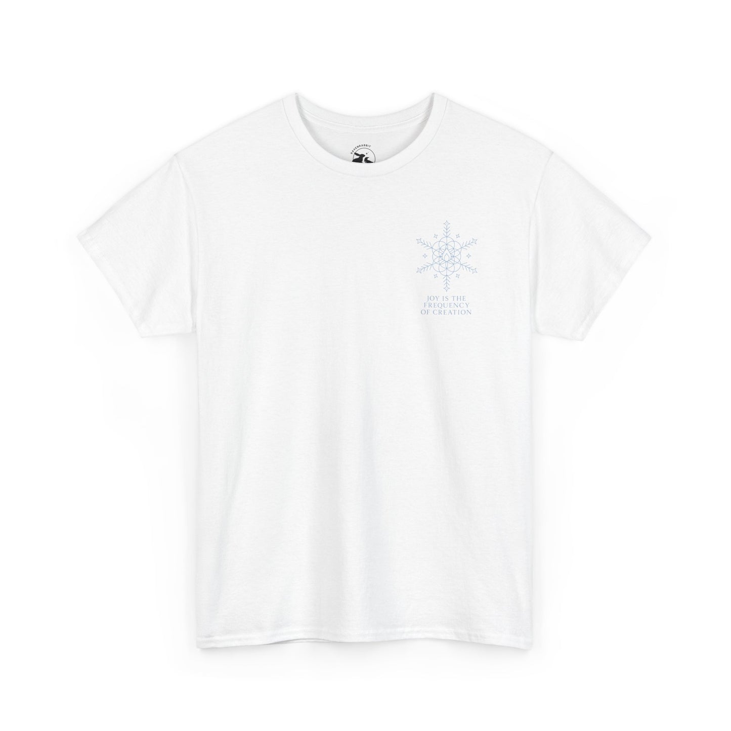 Joy Frequency Tee – Double Sided Sacred Geometry Snowflake of Creation Shirt