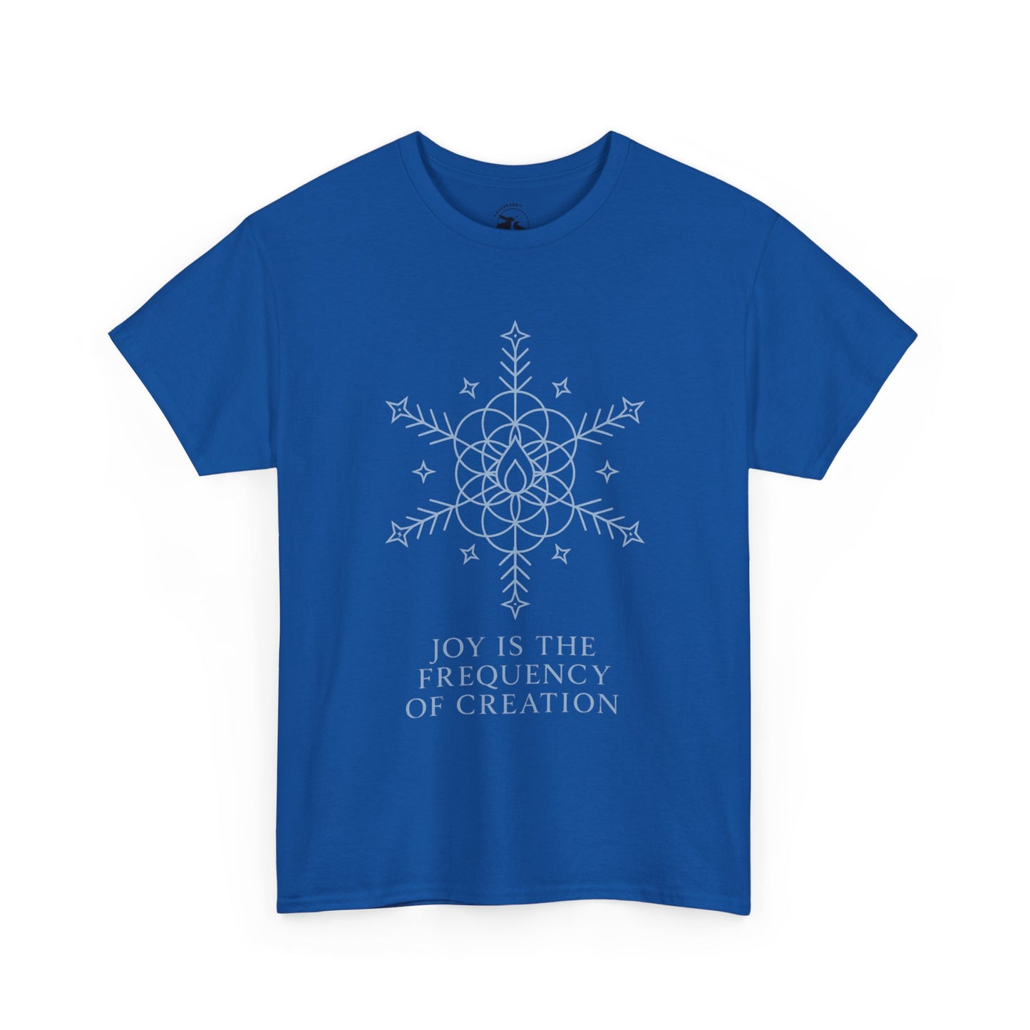 Joy Frequency Tee – Sacred Geometry Snowflake of Creation Graphic Shirt