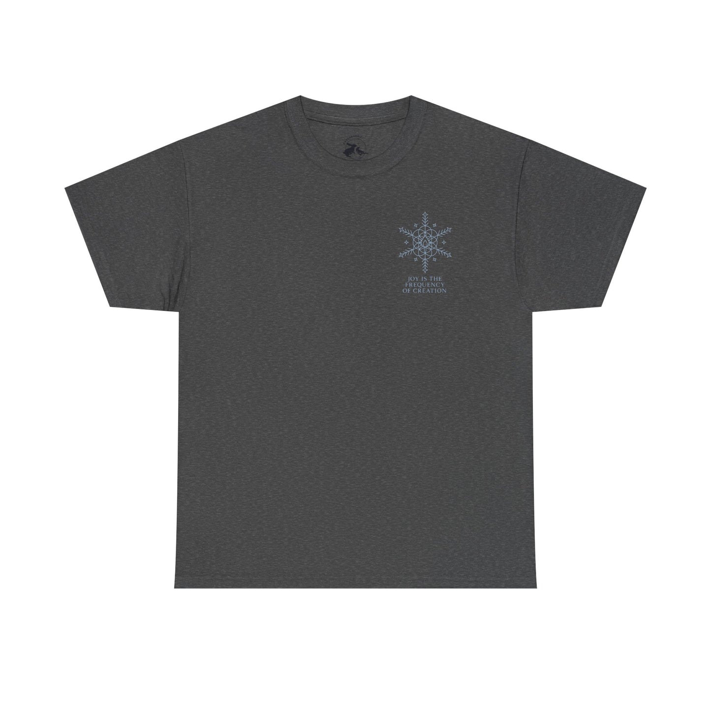 Joy Frequency Tee – Double Sided Sacred Geometry Snowflake of Creation Shirt
