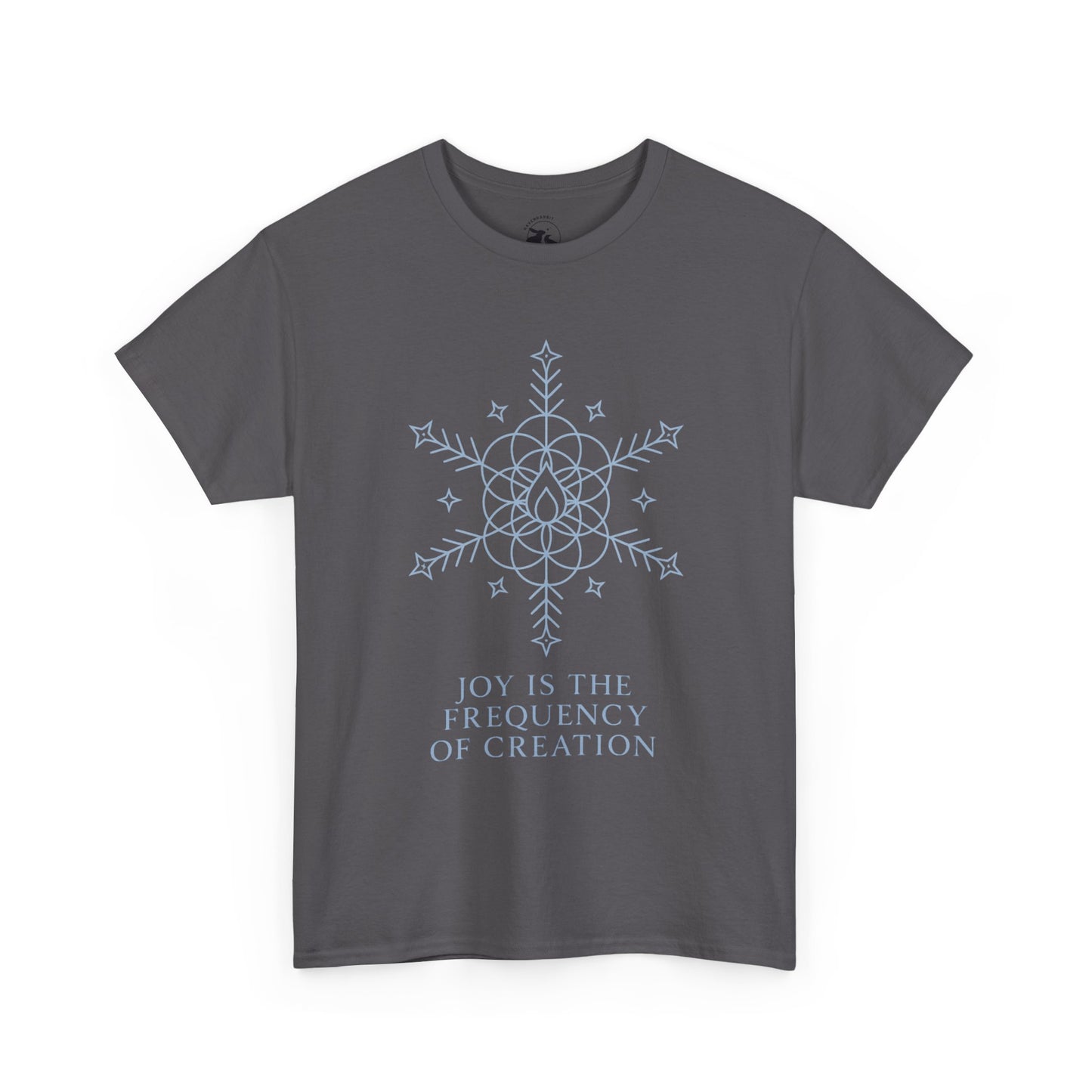 Joy Frequency Tee – Sacred Geometry Snowflake of Creation Graphic Shirt