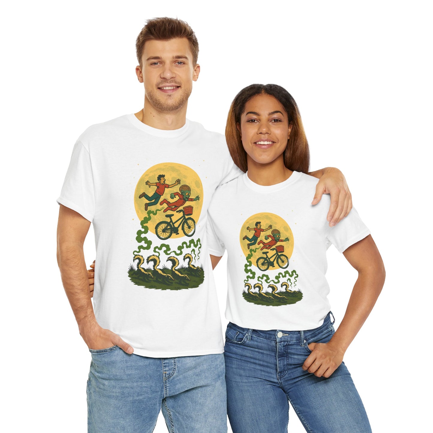 Moonlit Mayhem Retro Comic T Shirt