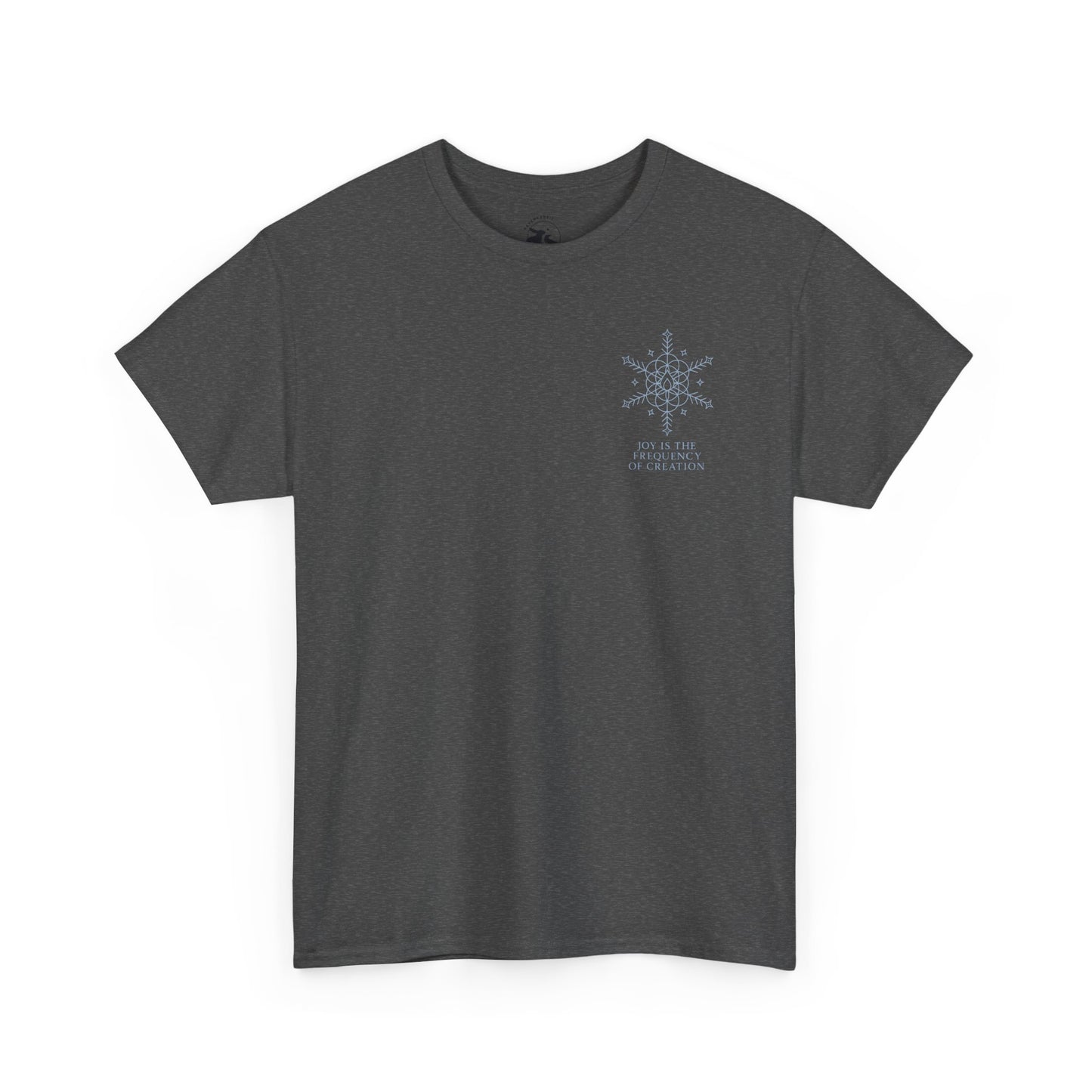 Joy Frequency Tee – Double Sided Sacred Geometry Snowflake of Creation Shirt