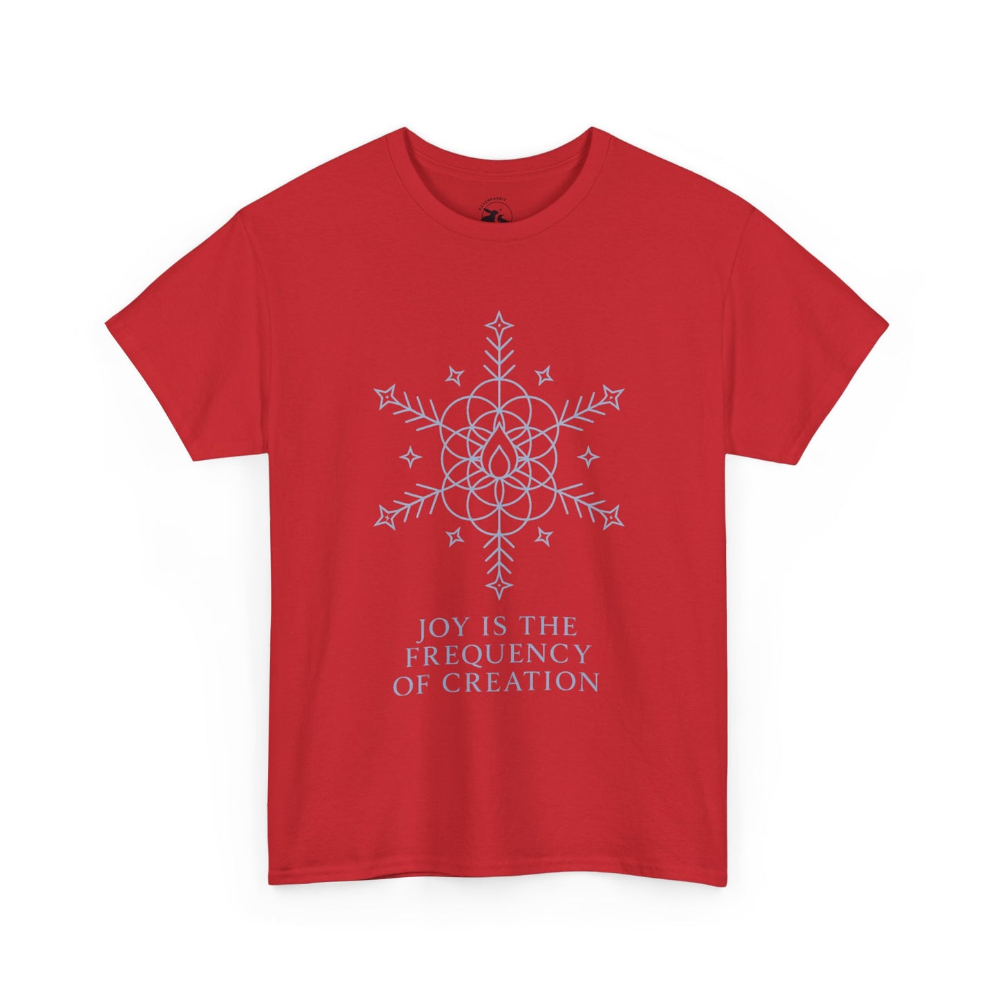 Joy Frequency Tee – Sacred Geometry Snowflake of Creation Graphic Shirt