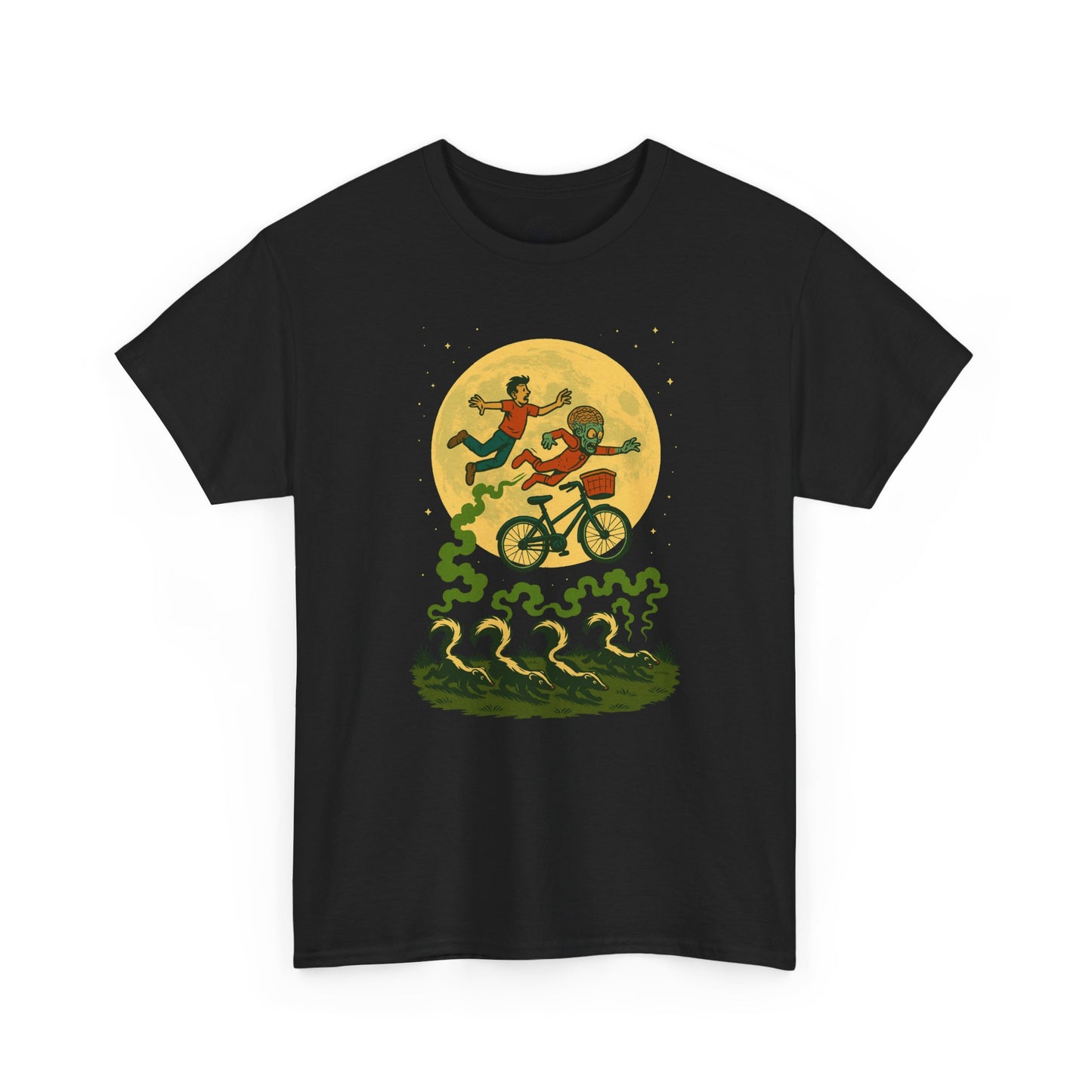 Moonlit Mayhem Retro Comic T Shirt