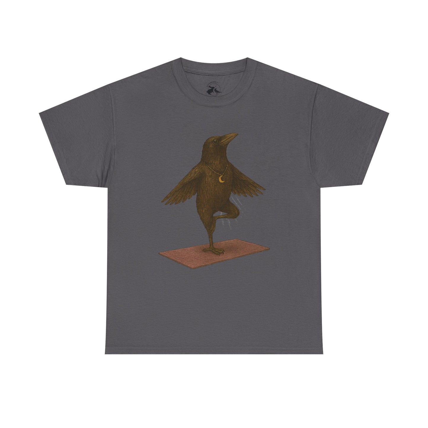 The Raven Yoga Master Tee – Balance in Flight and Spirit