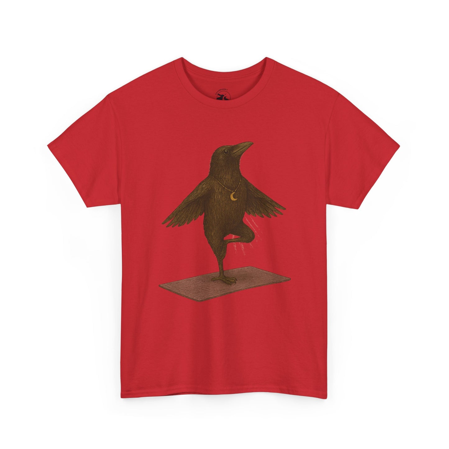 The Raven Yoga Master Tee – Balance in Flight and Spirit
