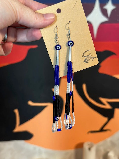 Evil Eye Solid Color Earrings