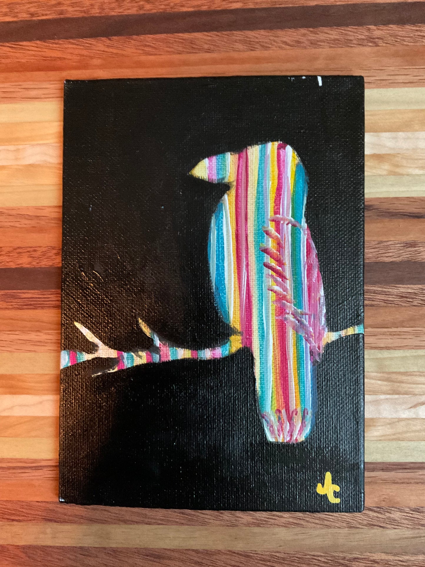 The Raven – Animal Series – Acrylic Painting