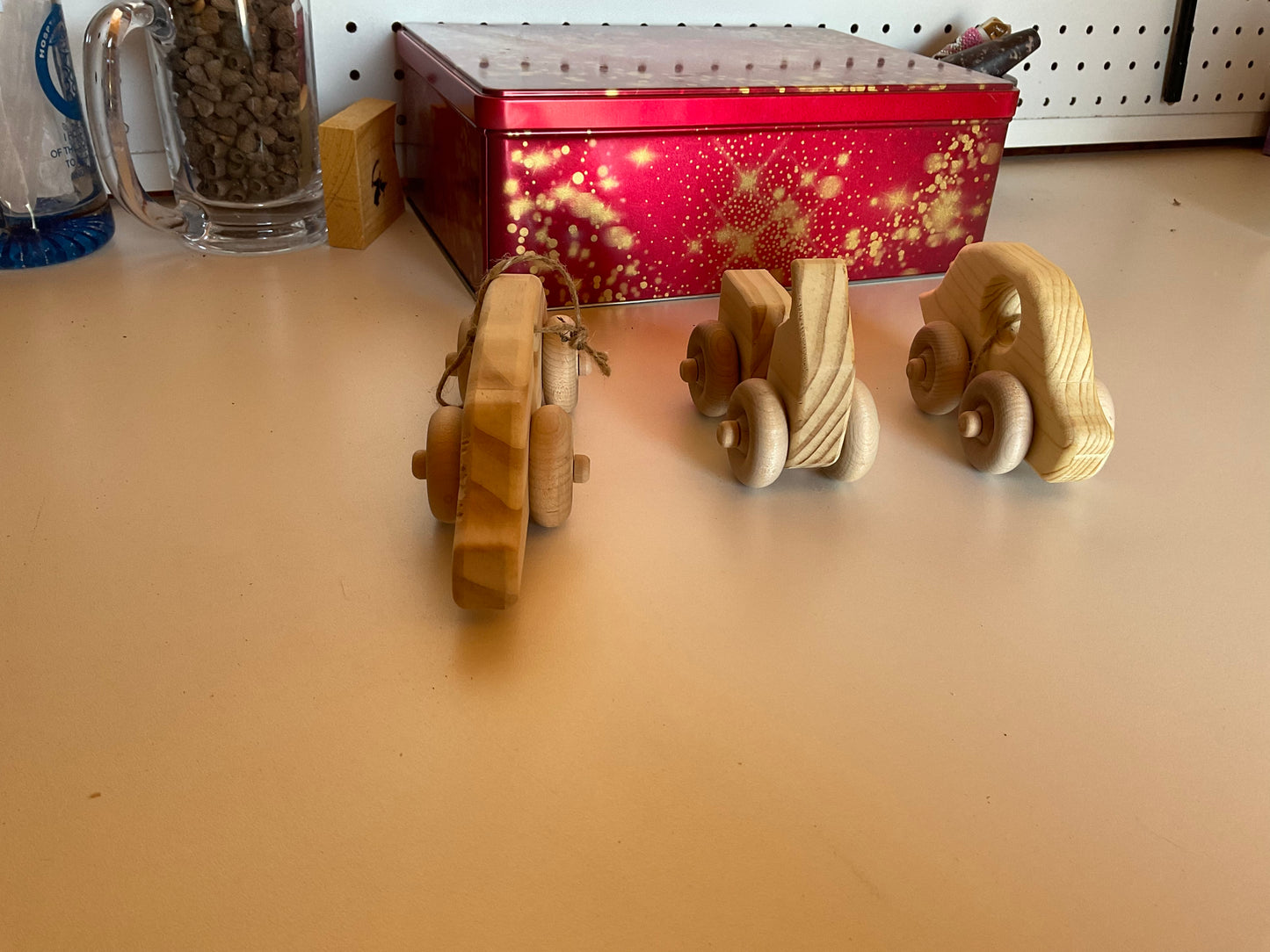 3 Pack Hand Made Wood Cars