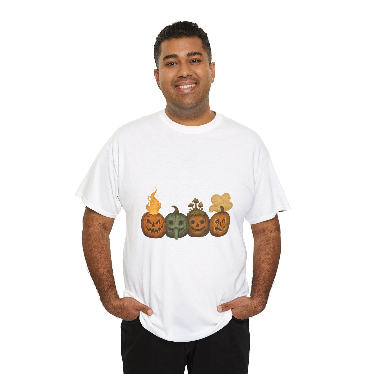 The Elemental Jack-o’-Lanterns – Spiritual Artwork Celebrating Fire, Water, Earth, and Air