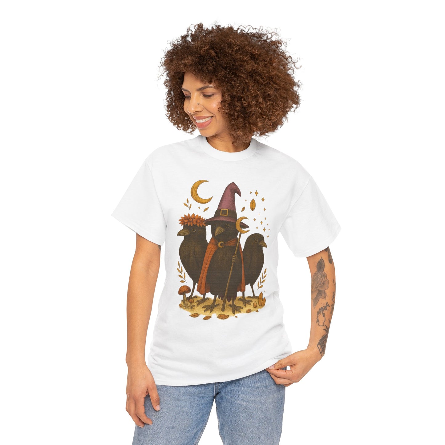 The Mystic Ravens Tee – Druid, Wizard & Oracle Edition