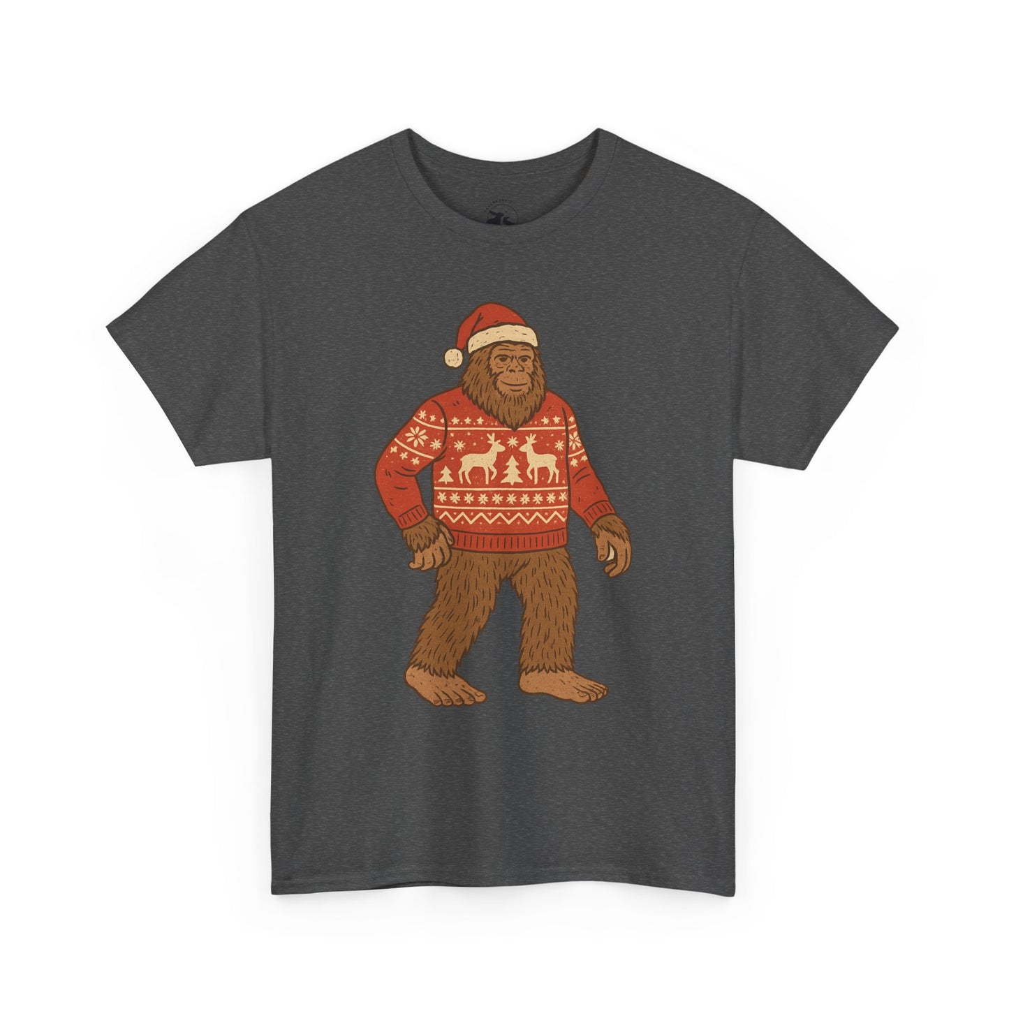 Bigfoot Christmas Sweater Tee – Festive Forest Fun