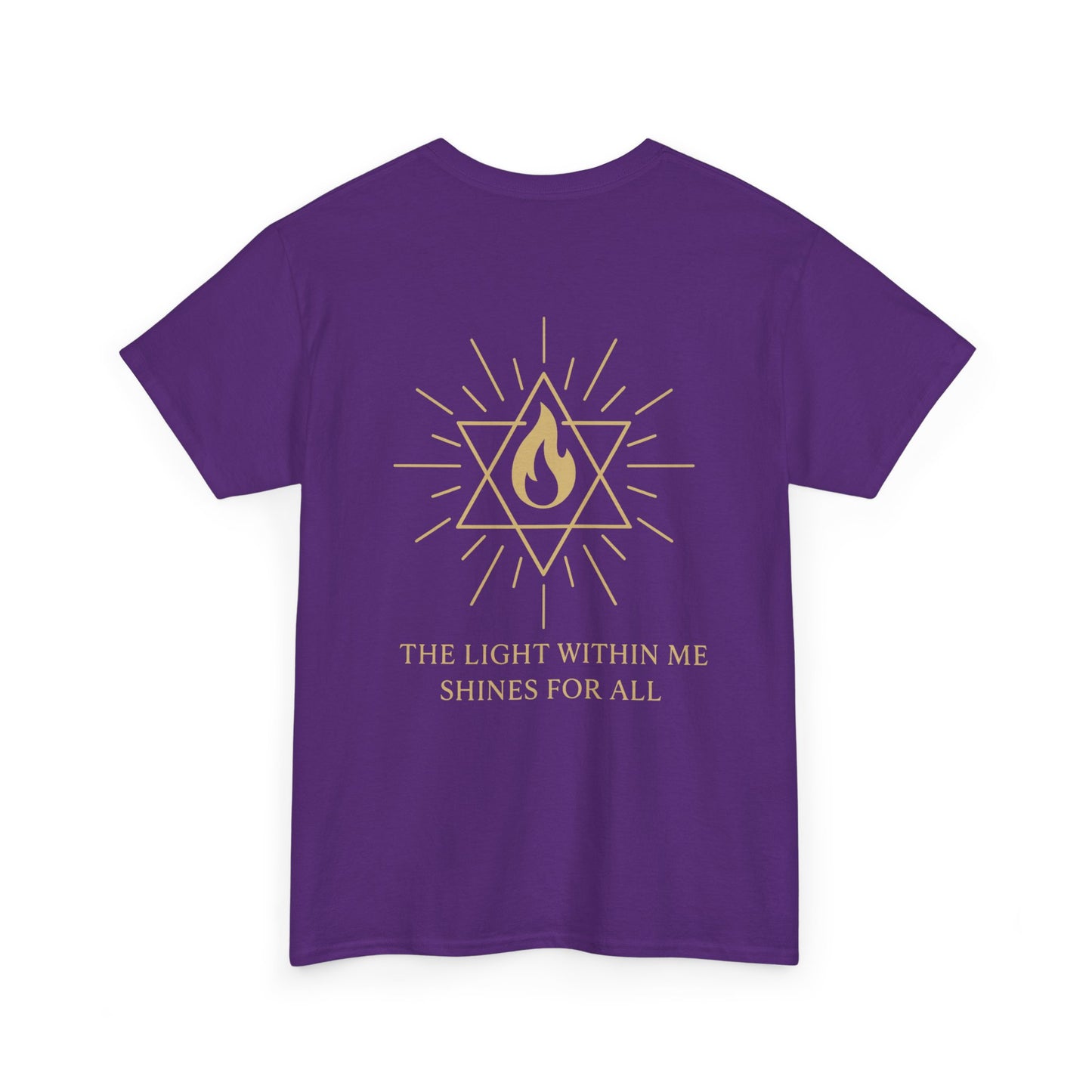 The Light Within Tee – Double Sided Merkaba Flame of Awakening Shirt