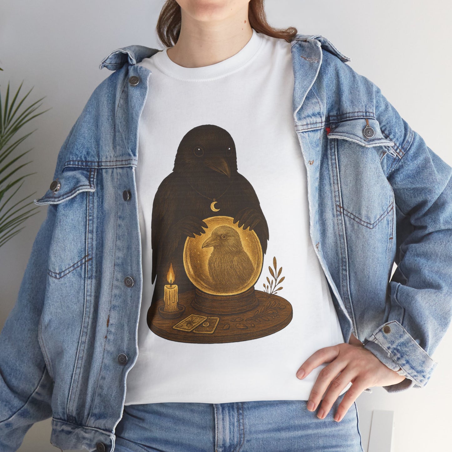 The Psychic Raven Tee – Mystical Seer of the Forest