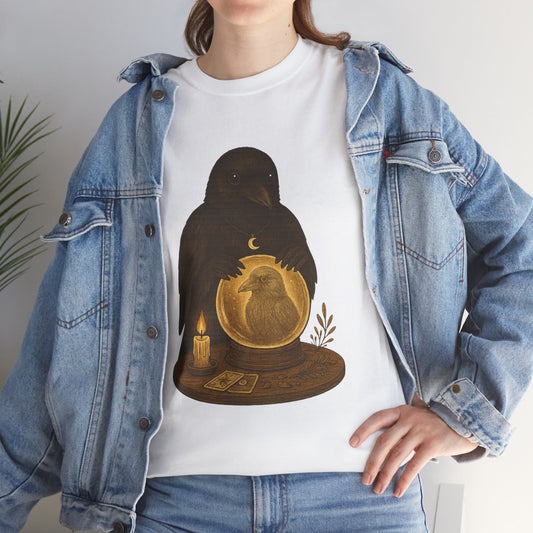 The Psychic Raven Tee – Mystical Seer of the Forest