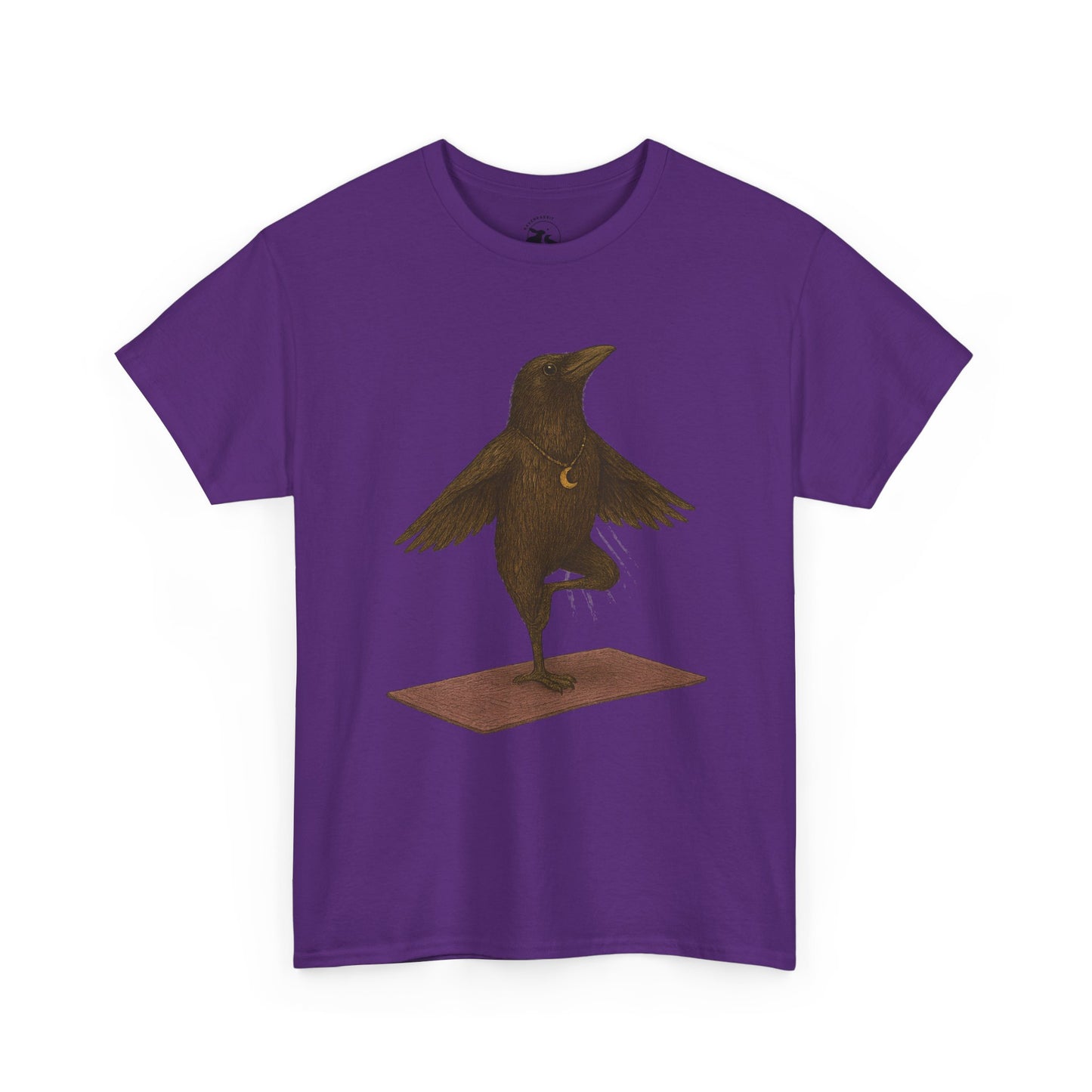 The Raven Yoga Master Tee – Balance in Flight and Spirit