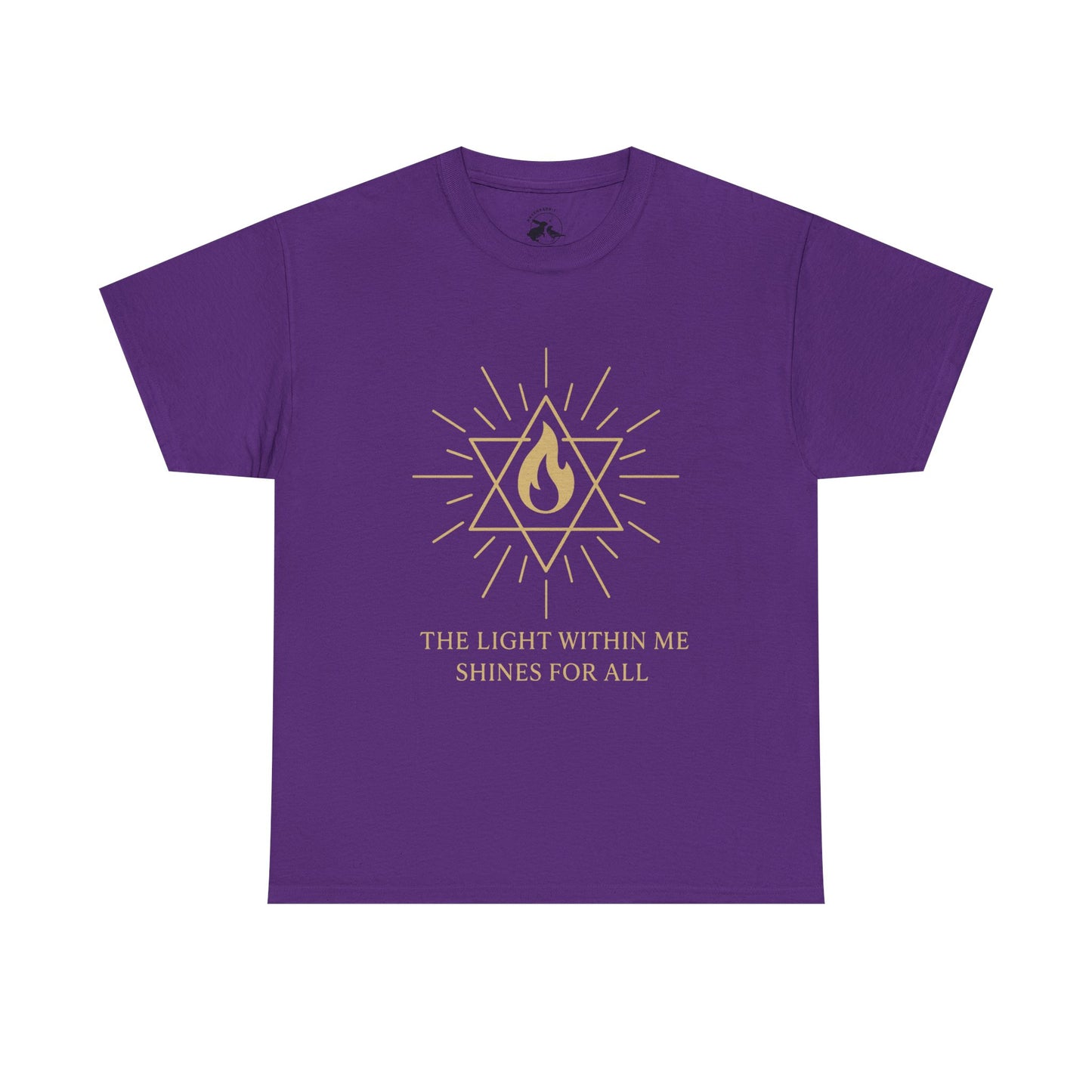 The Light Within Tee – Merkaba Flame of Awakening Graphic Shirt
