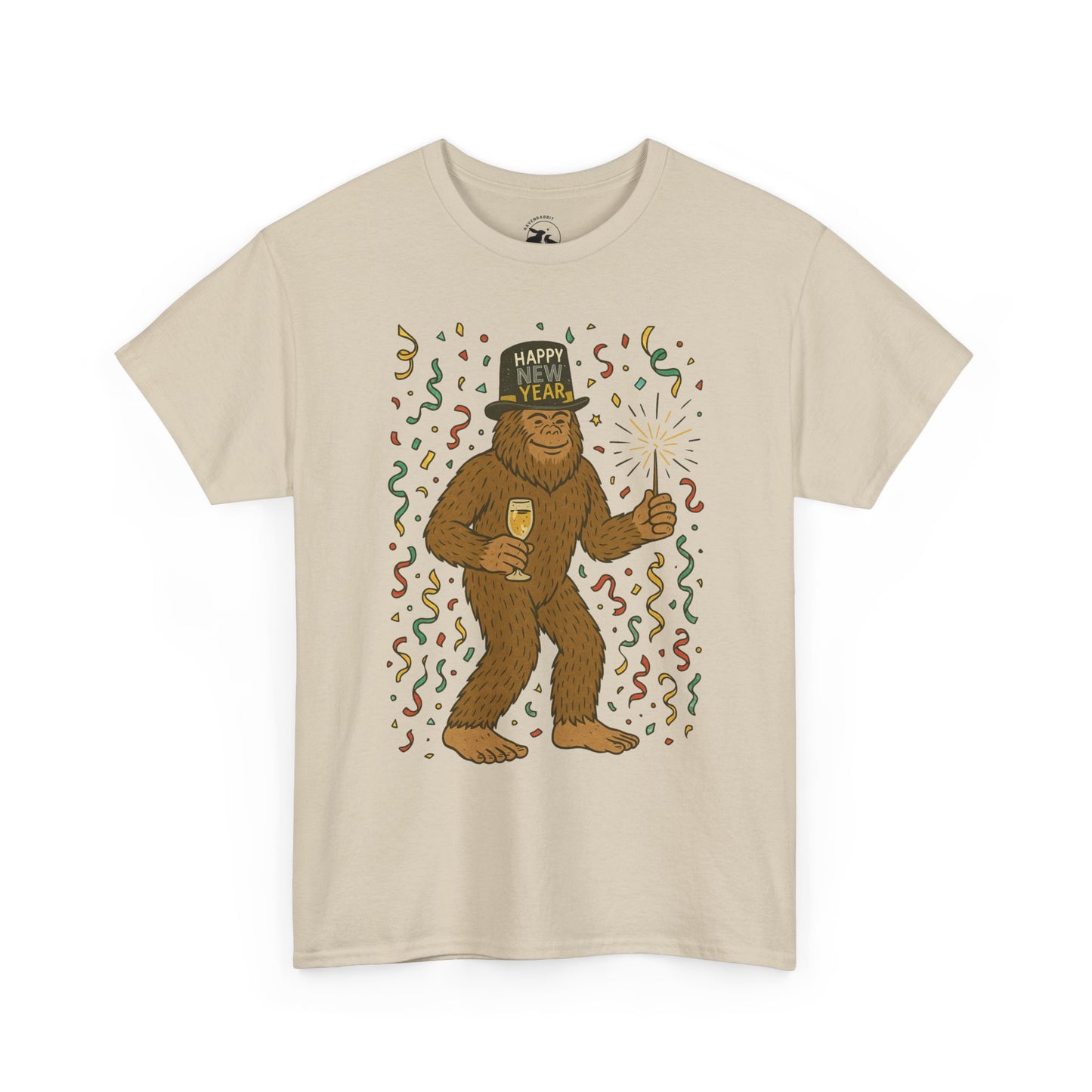 Bigfoot Midnight Celebration Tee – New Year Forest Party Shirt