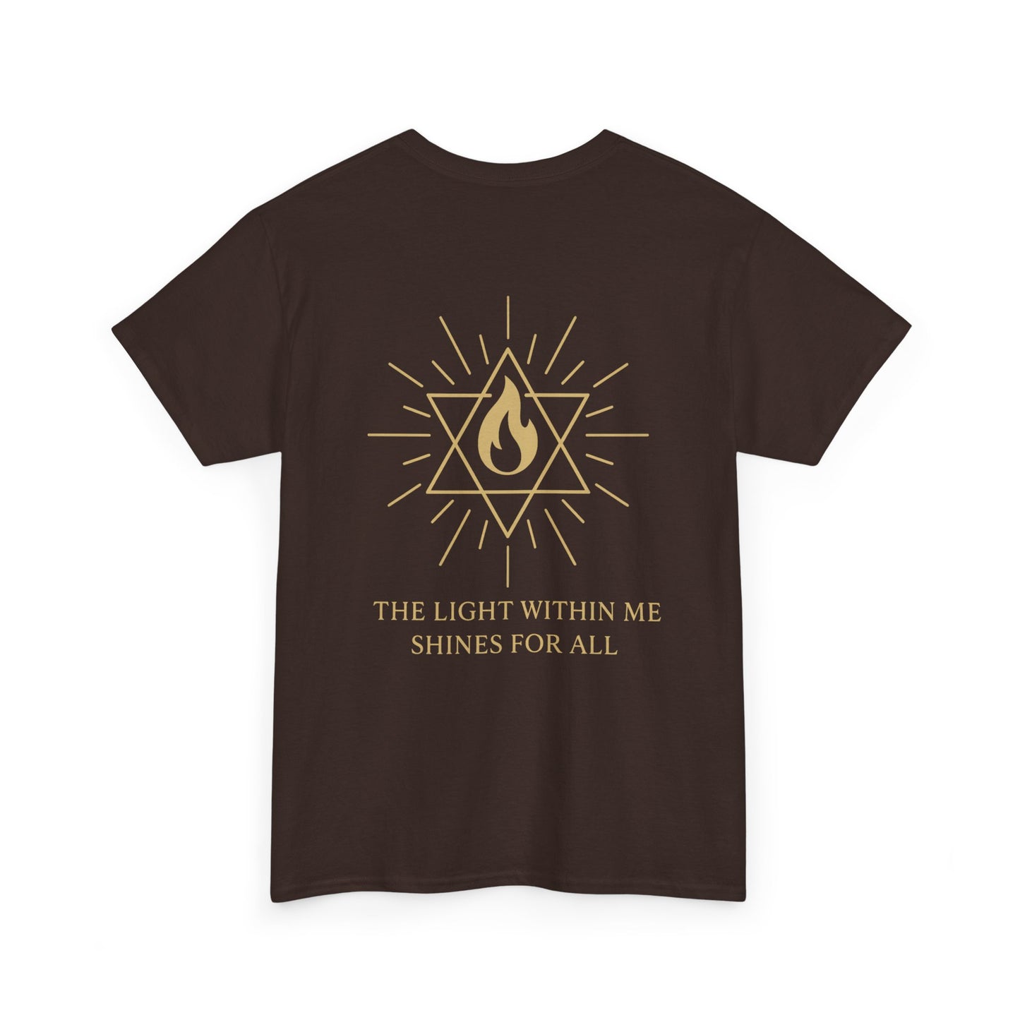 The Light Within Tee – Double Sided Merkaba Flame of Awakening Shirt