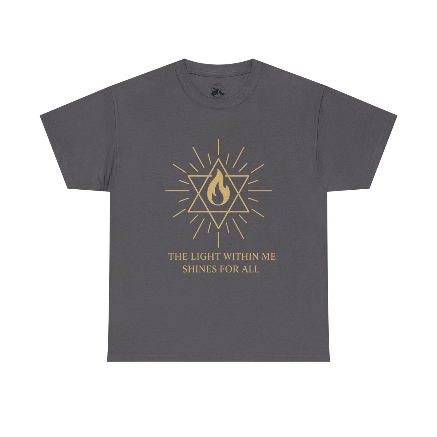 The Light Within Tee – Merkaba Flame of Awakening Graphic Shirt