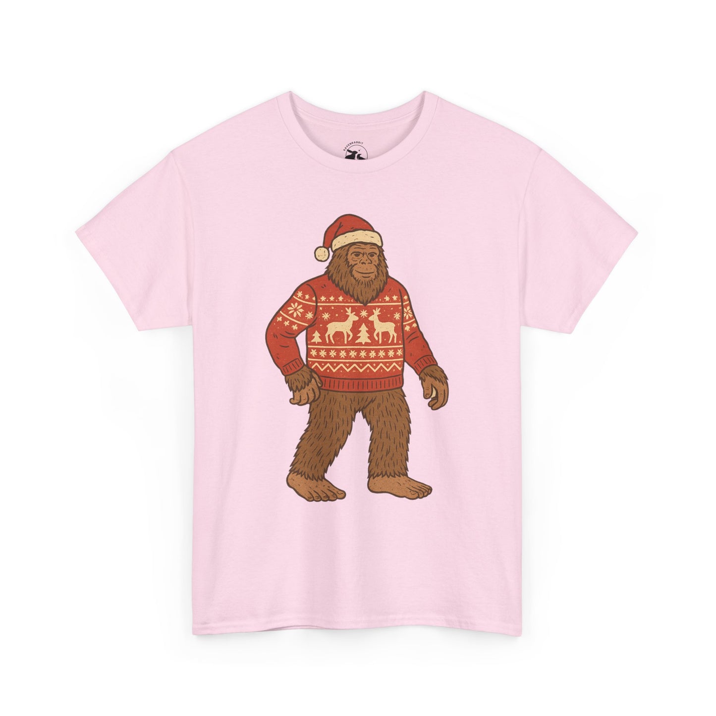 Bigfoot Christmas Sweater Tee – Festive Forest Fun