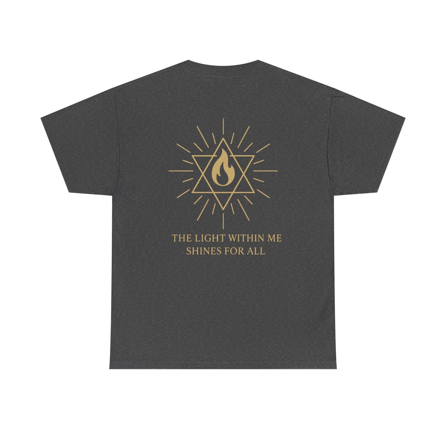 The Light Within Tee – Double Sided Merkaba Flame of Awakening Shirt