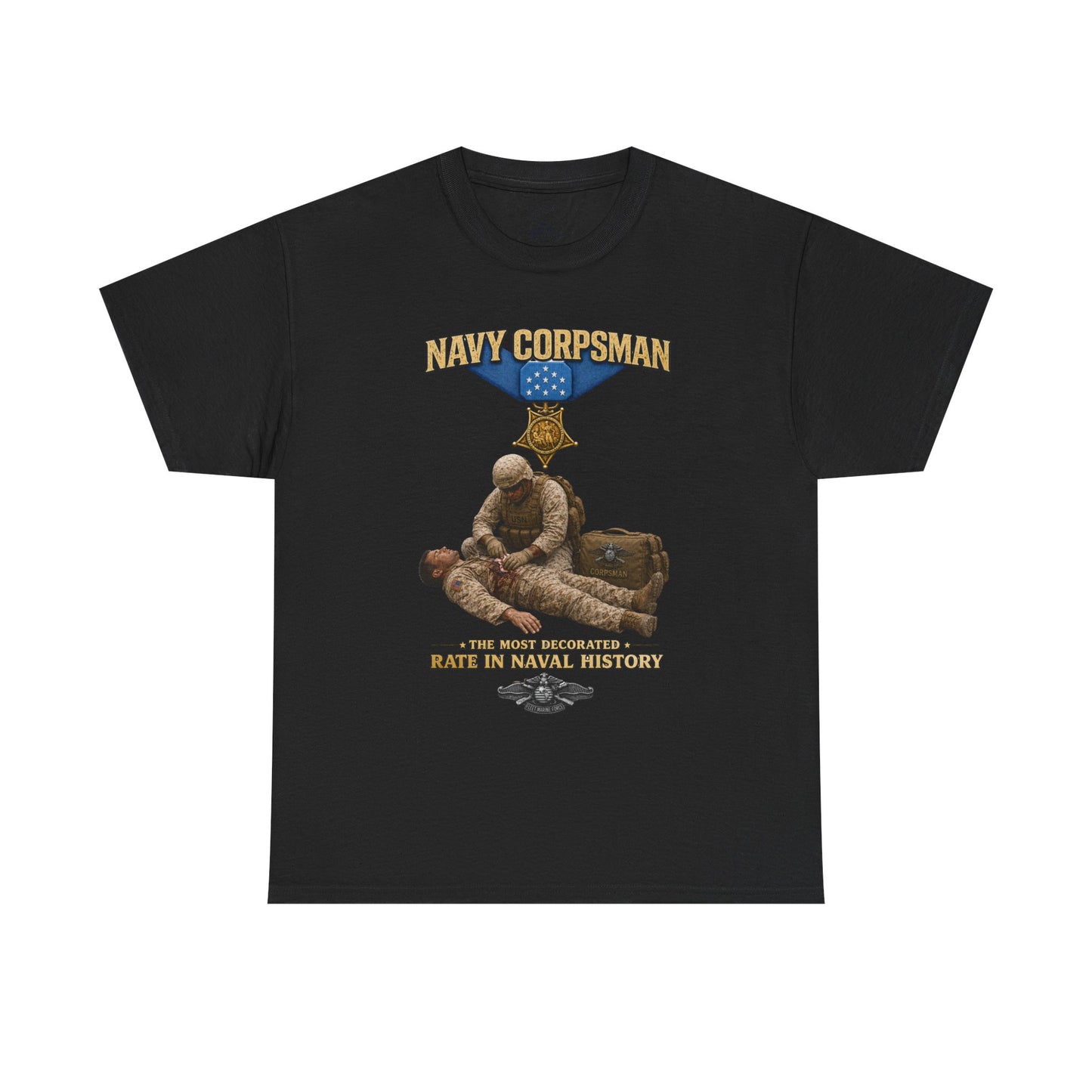 Navy Corpsman Honor Tee – The Most Decorated Rate in Naval History