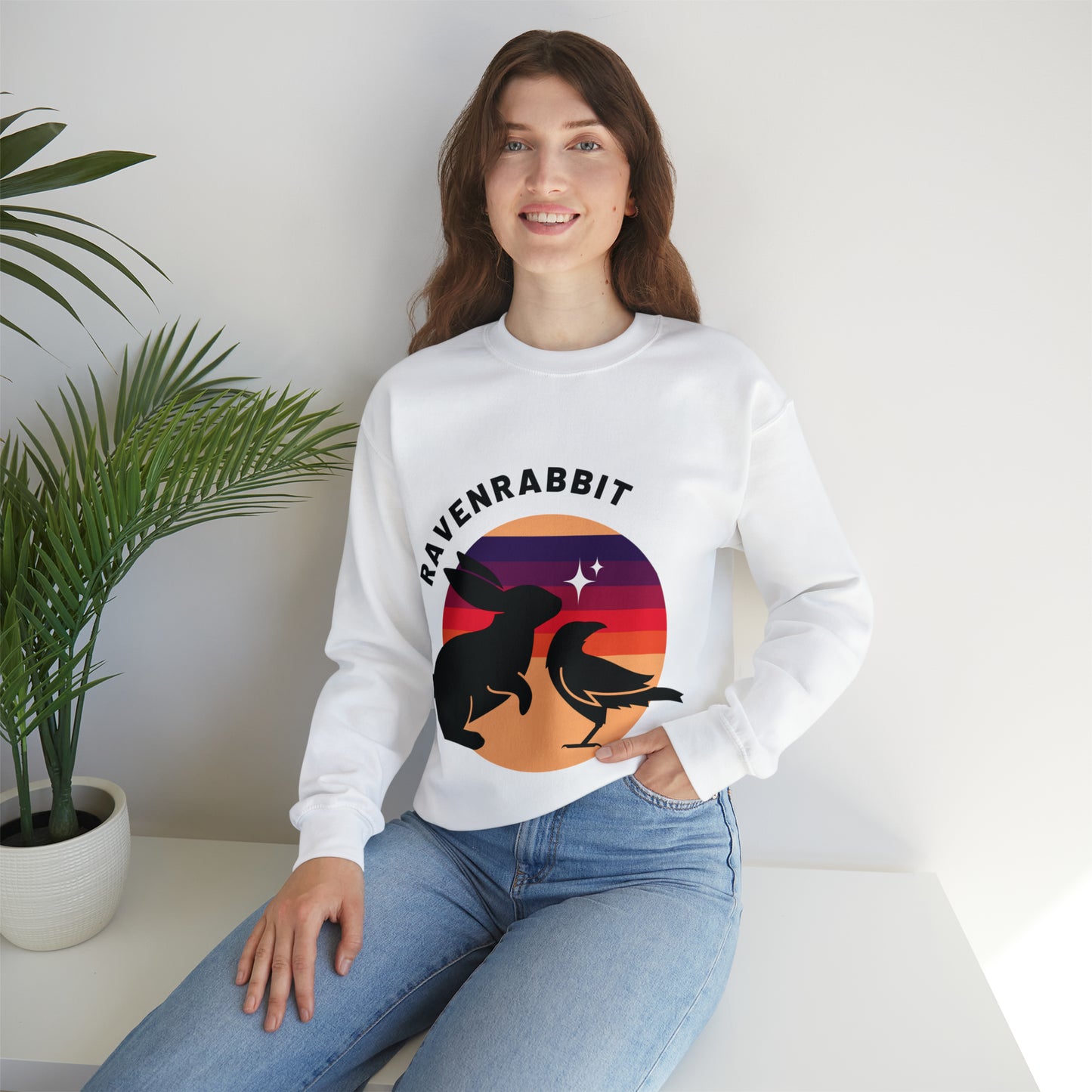 🐰🐦‍⬛  RavenRabbit Unisex Heavy Blend™ Crewneck Sweatshirt