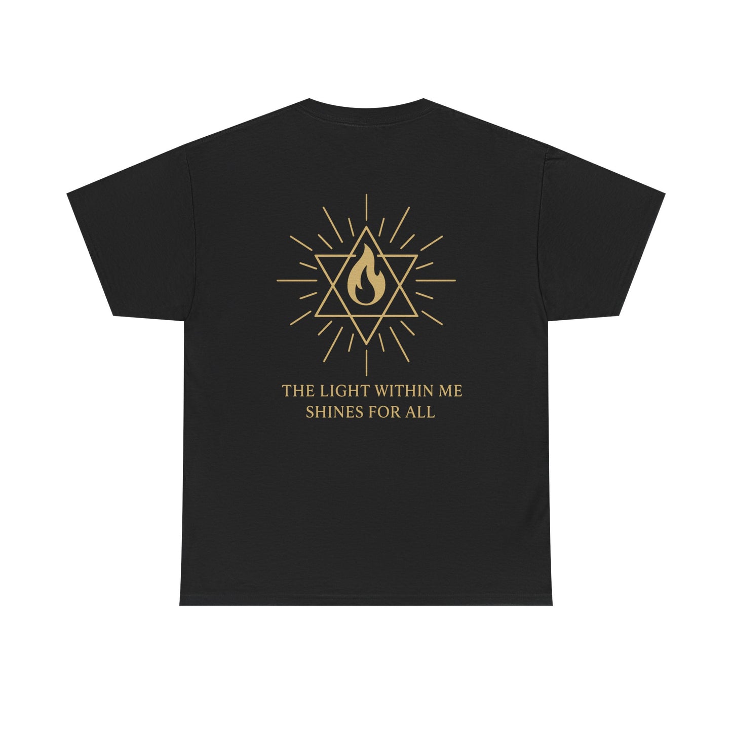 The Light Within Tee – Double Sided Merkaba Flame of Awakening Shirt