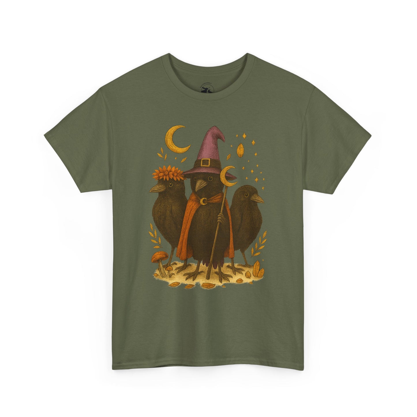 The Mystic Ravens Tee – Druid, Wizard & Oracle Edition