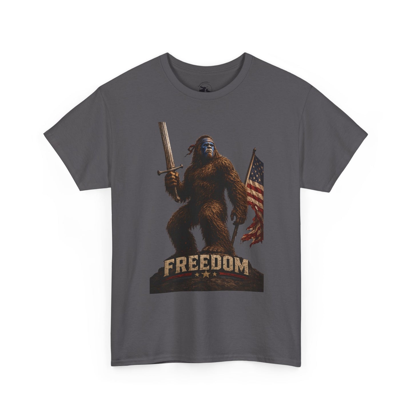 Freedom Warrior Tee – Patriotic Bigfoot American Legend Shirt