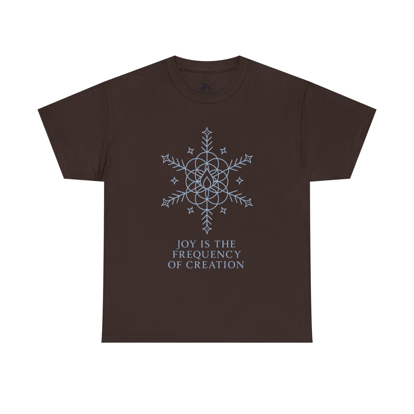 Joy Frequency Tee – Sacred Geometry Snowflake of Creation Graphic Shirt