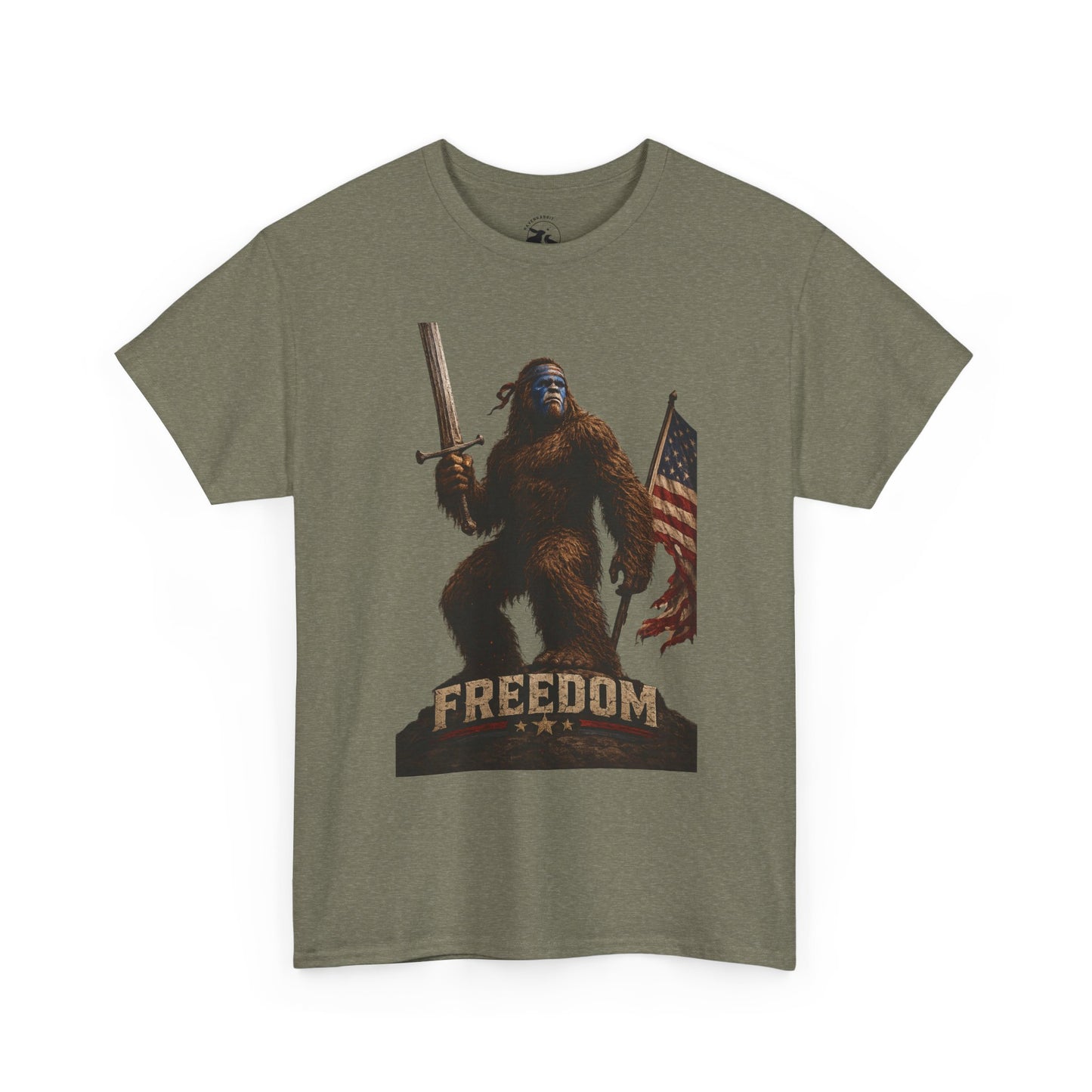 Freedom Warrior Tee – Patriotic Bigfoot American Legend Shirt